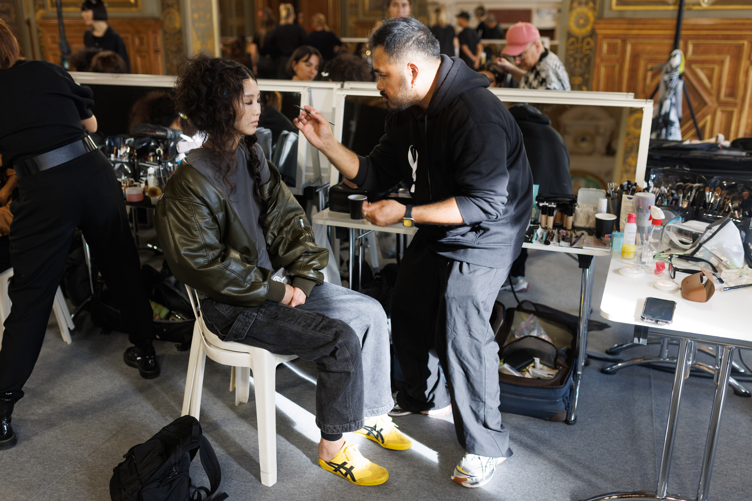 Yohji Yamamoto Spring 2025 Fashion Show Backstage