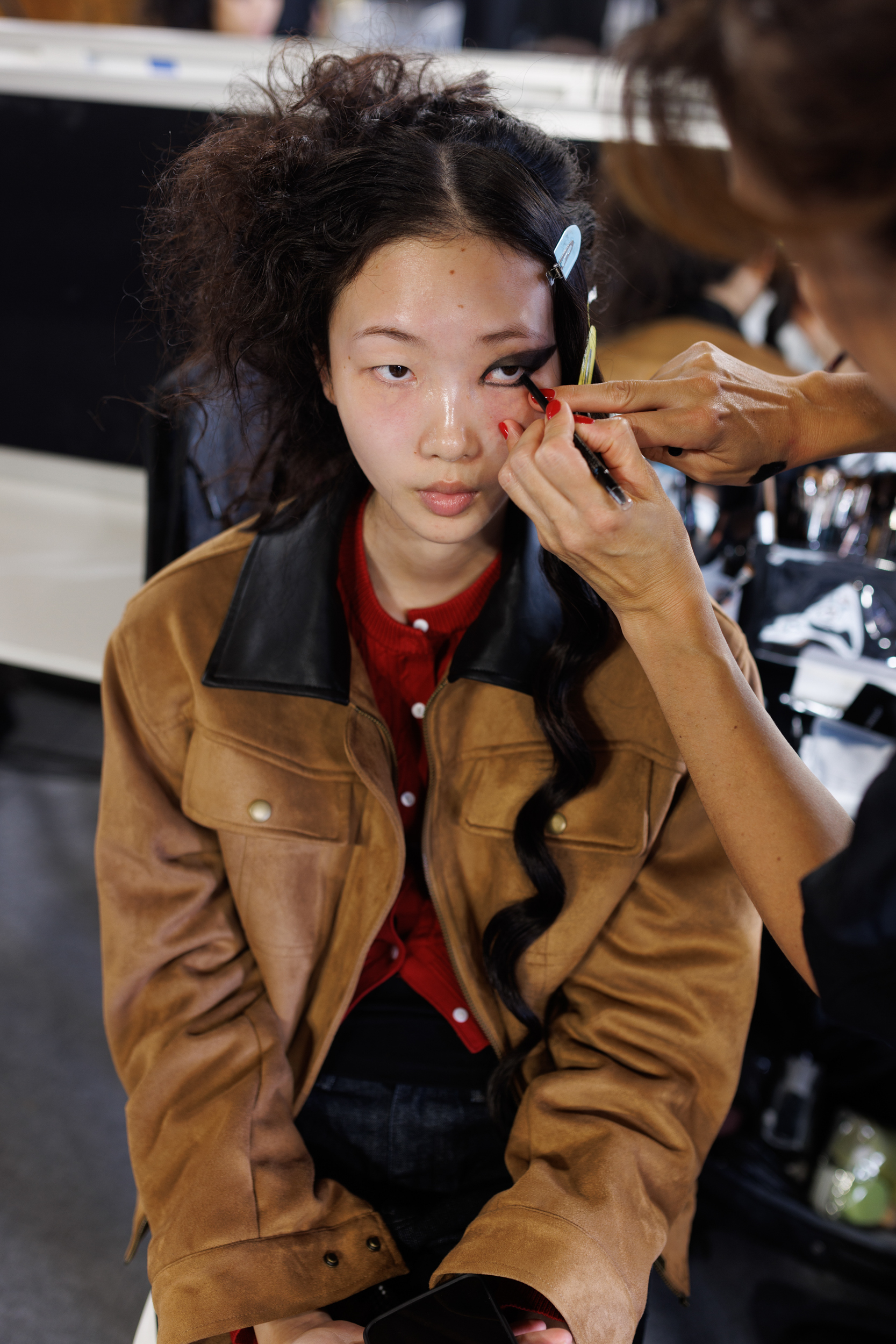 Yohji Yamamoto Spring 2025 Fashion Show Backstage