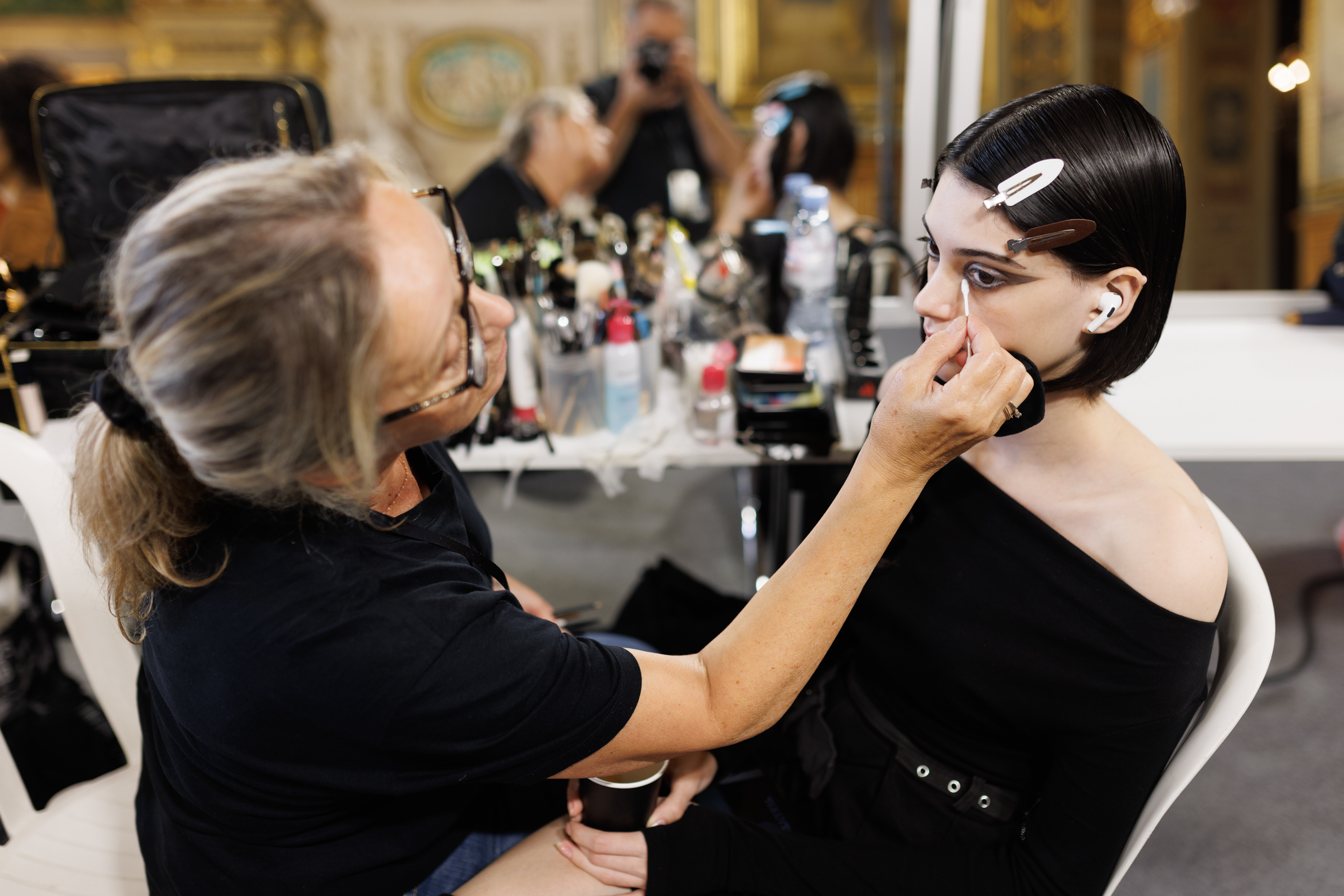 Yohji Yamamoto Spring 2025 Fashion Show Backstage