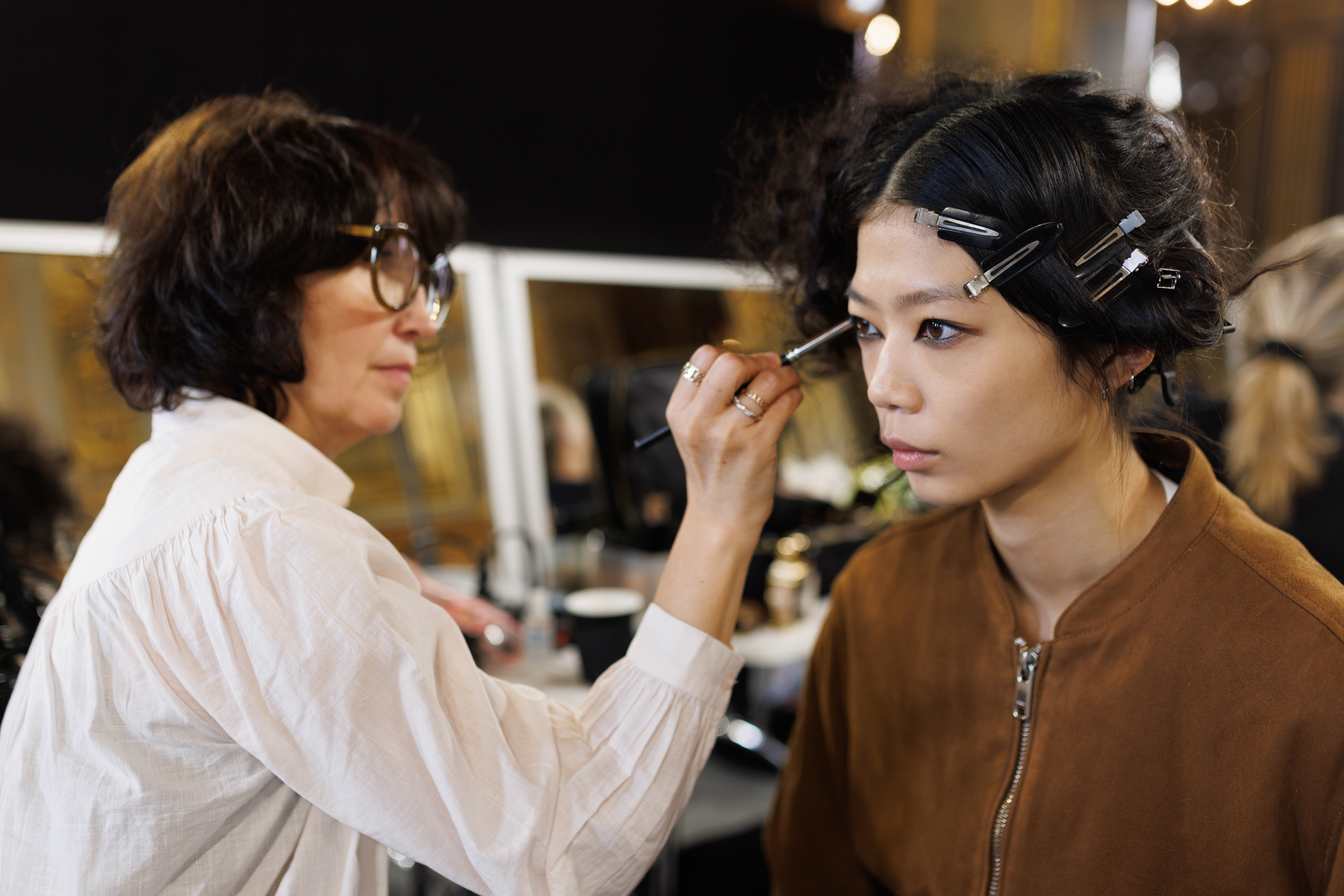 Yohji Yamamoto Spring 2025 Fashion Show Backstage