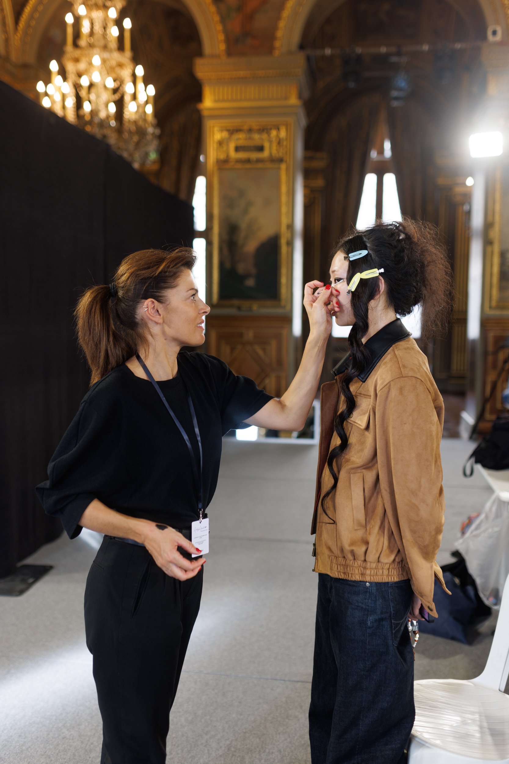 Yohji Yamamoto Spring 2025 Fashion Show Backstage