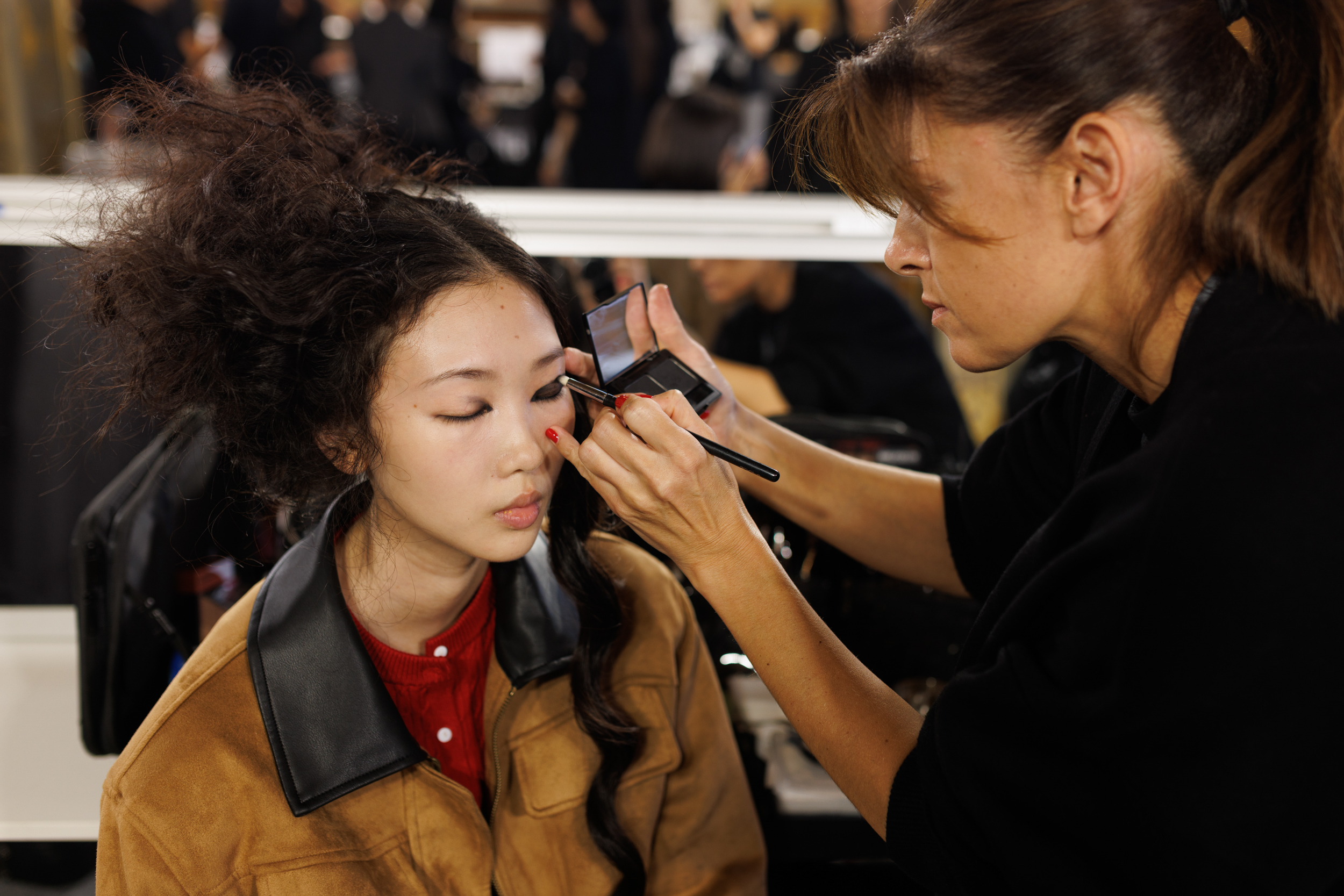 Yohji Yamamoto Spring 2025 Fashion Show Backstage