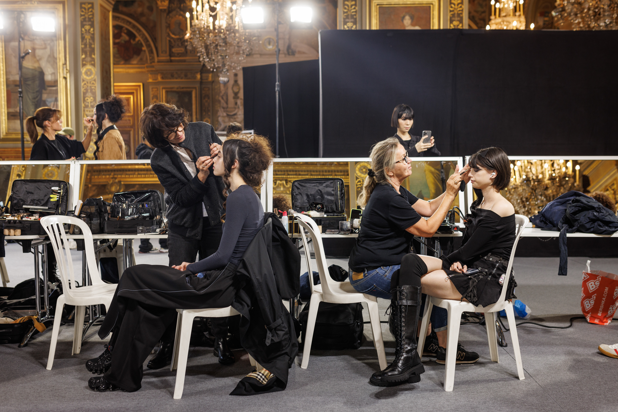 Yohji Yamamoto Spring 2025 Fashion Show Backstage