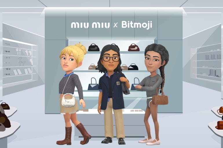 Bitmojis Welcomes Prada and Miu Miu Bags