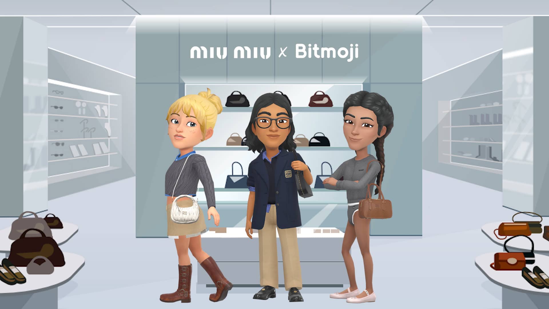 Bitmojis Welcomes Prada and Miu Miu Bags