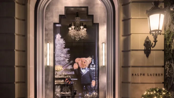 Ralph Lauren Uses AI to Animate Polo Bear in Holiday Window Displays