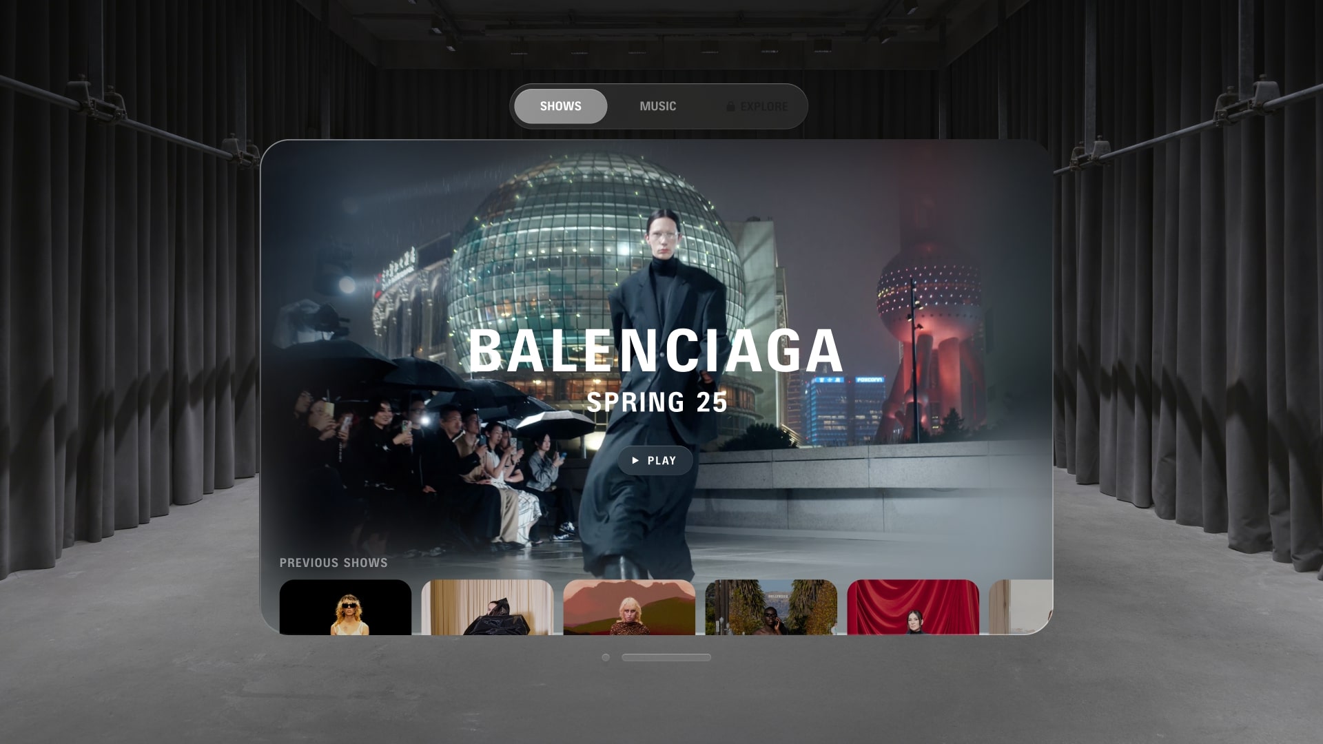 Balenciaga Meets Apple Vision Pro