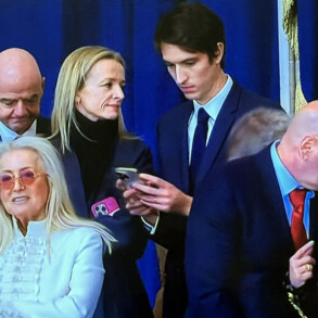 Delphine and Alexandre Arnault at Donald Trump Inauguration