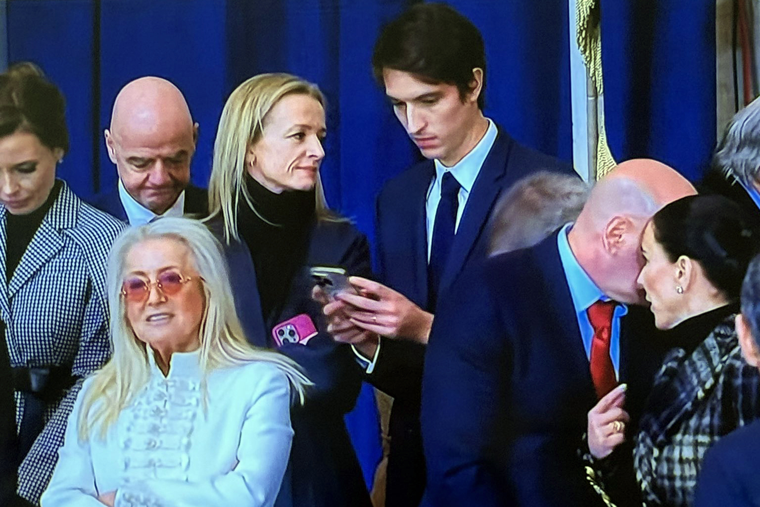 Delphine and Alexandre Arnault at Donald Trump Inauguration