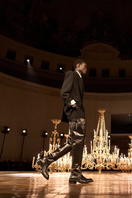 Saint Laurent Fall 2025 Men's Fashion Show Atmosphere