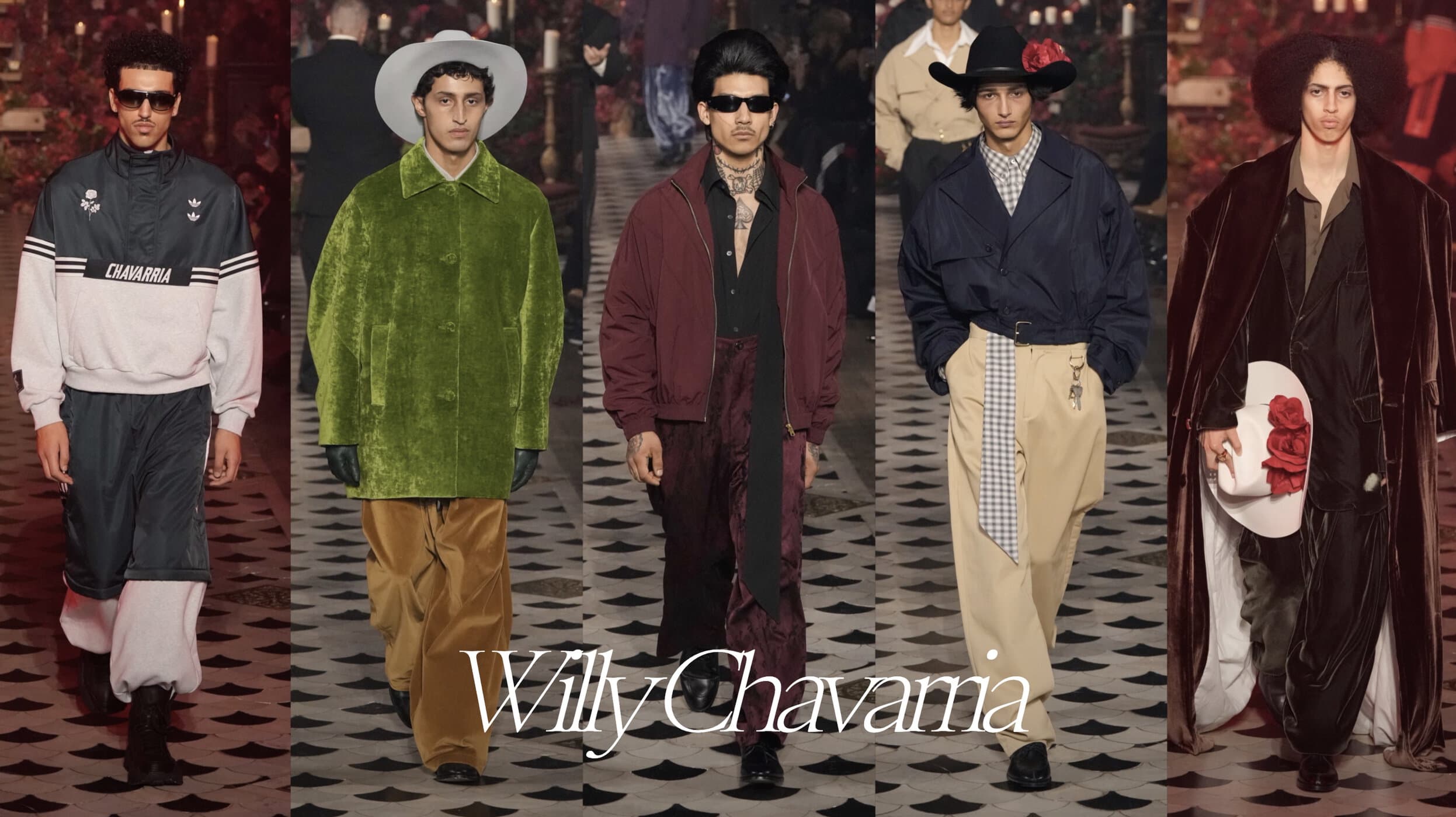 Willy Chavarria Fall Men’s 2025 Men’s Fashion Show grid