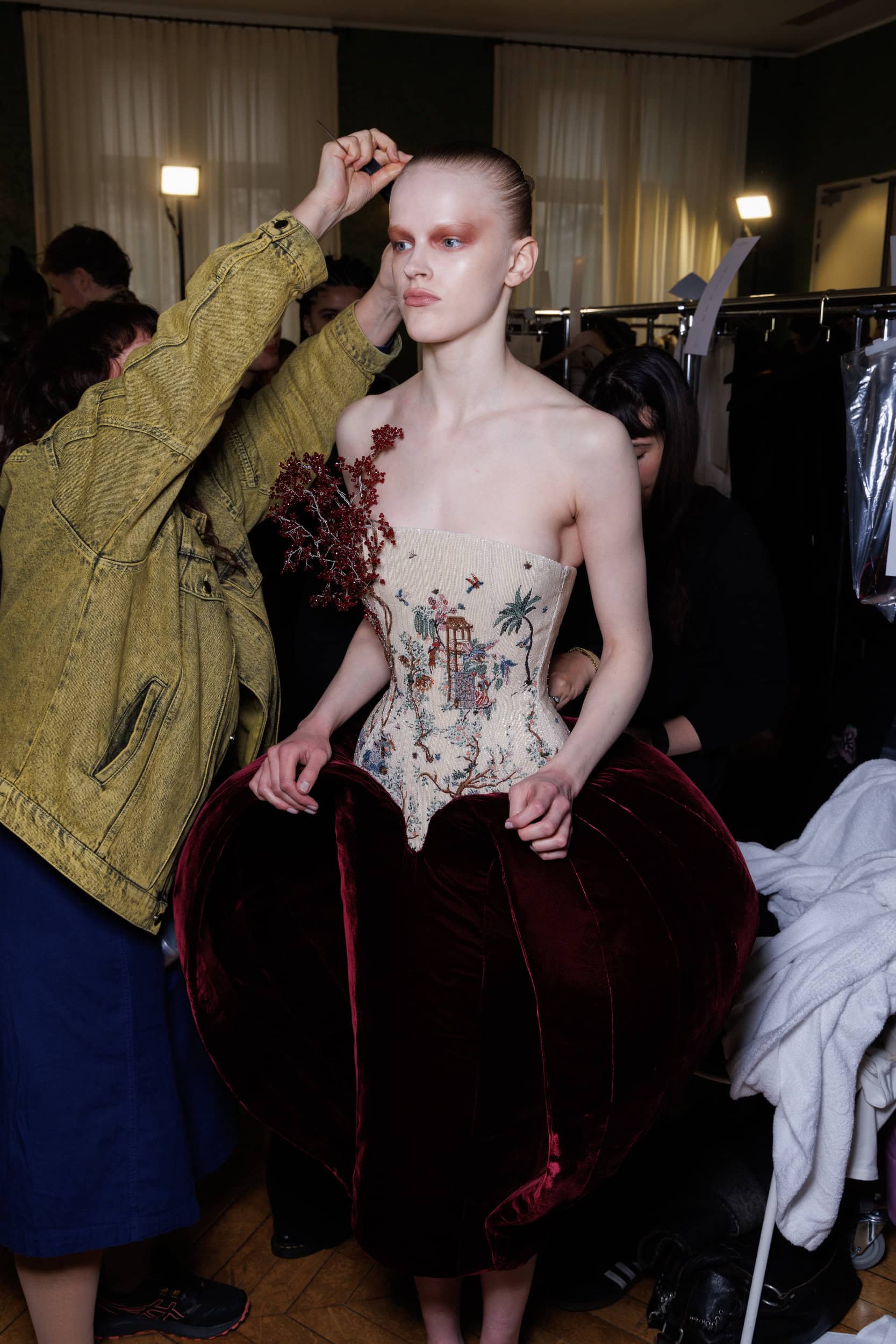 Ashi Studio Spring 2025 Couture Fashion Show Backstage