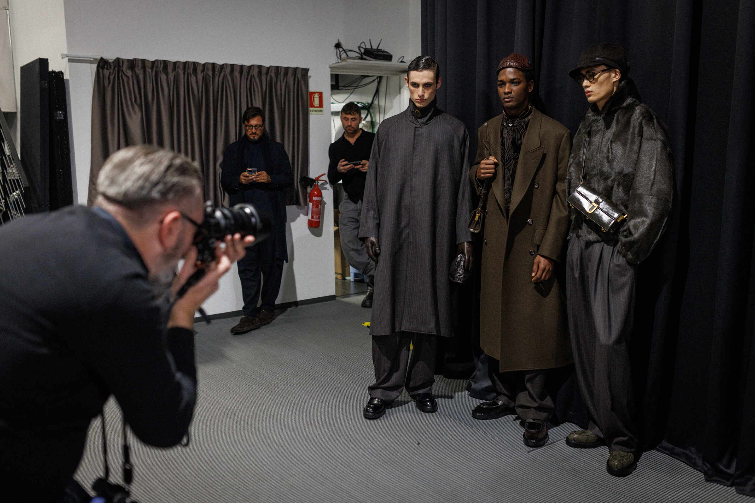 Emporio Armani Fall 2025 Men’s Fashion Show Backstage