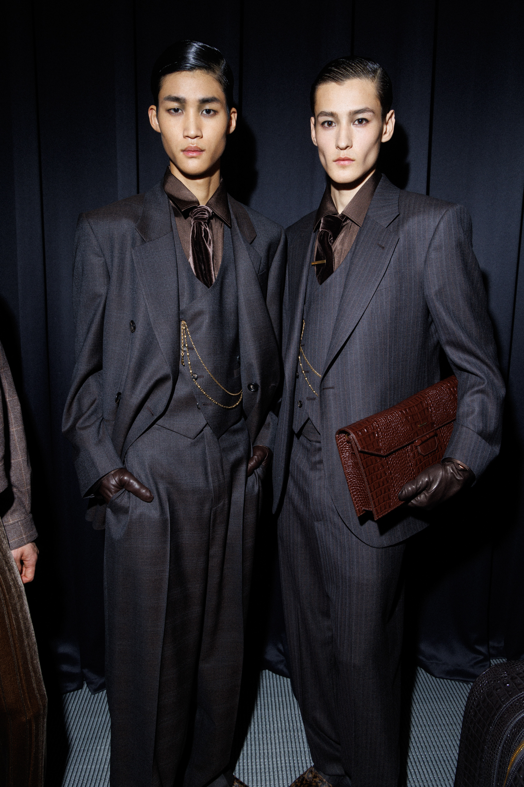 Emporio Armani Fall 2025 Men’s Fashion Show Backstage