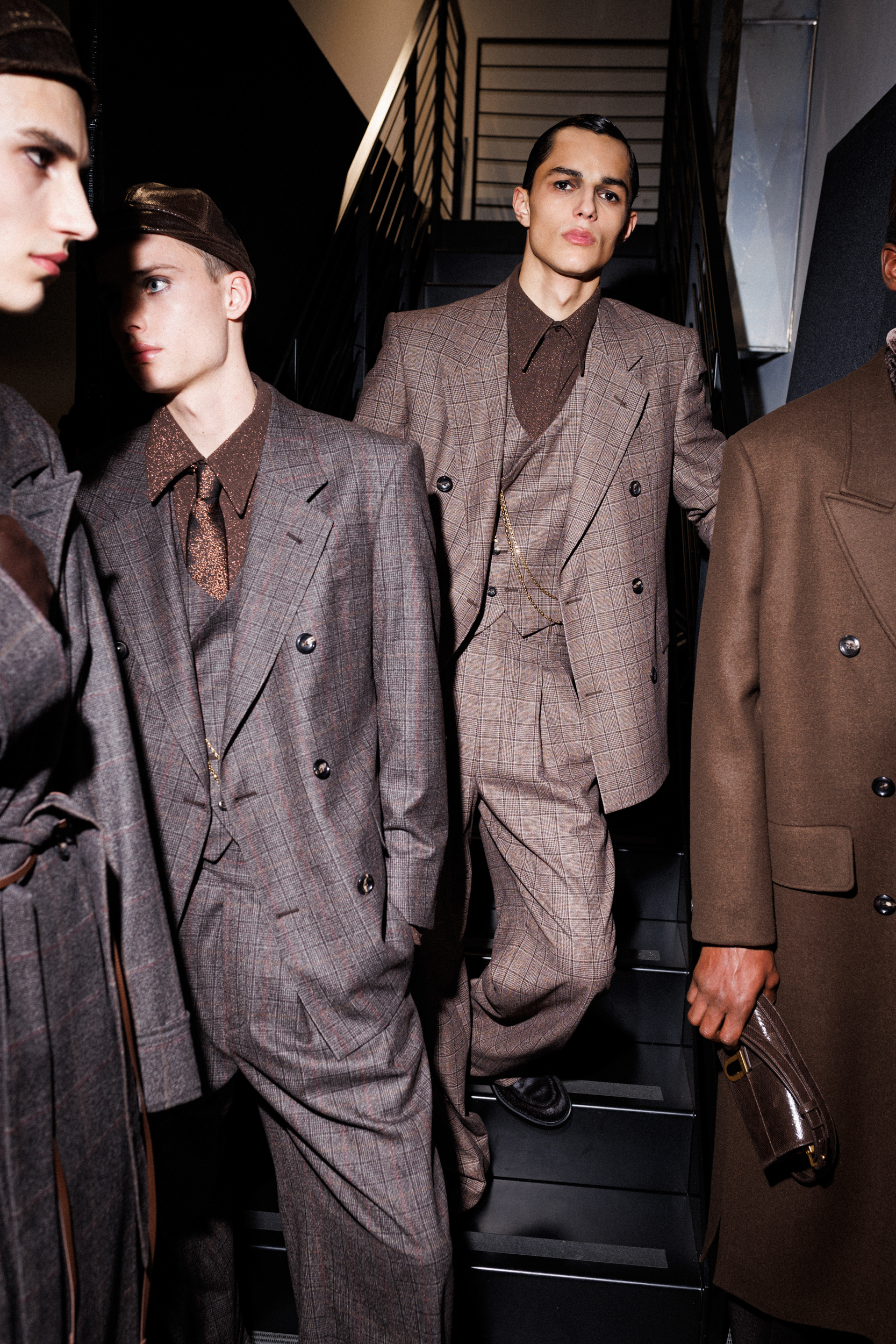 Emporio Armani Fall 2025 Men’s Fashion Show Backstage