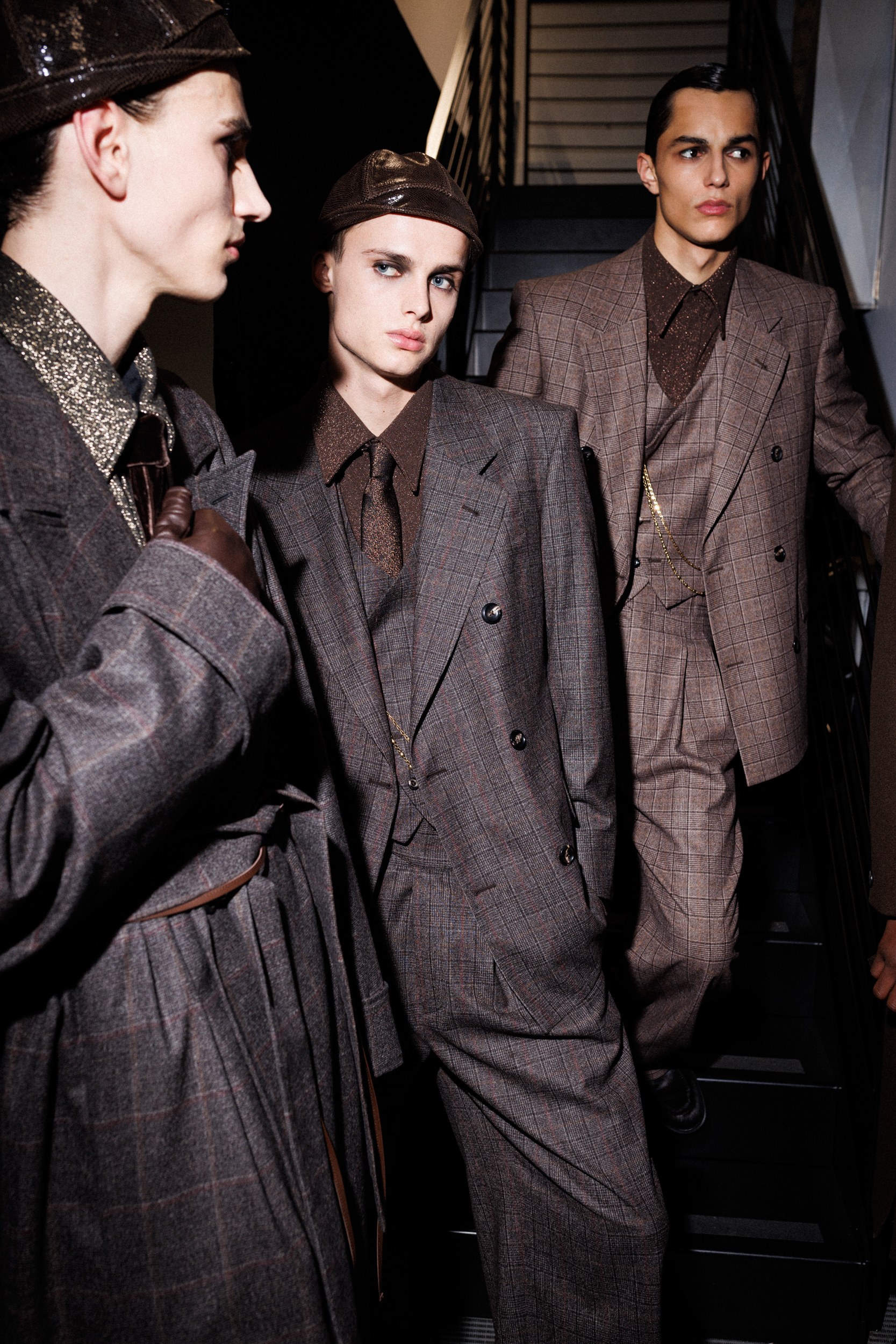 Emporio Armani Fall 2025 Men’s Fashion Show Backstage