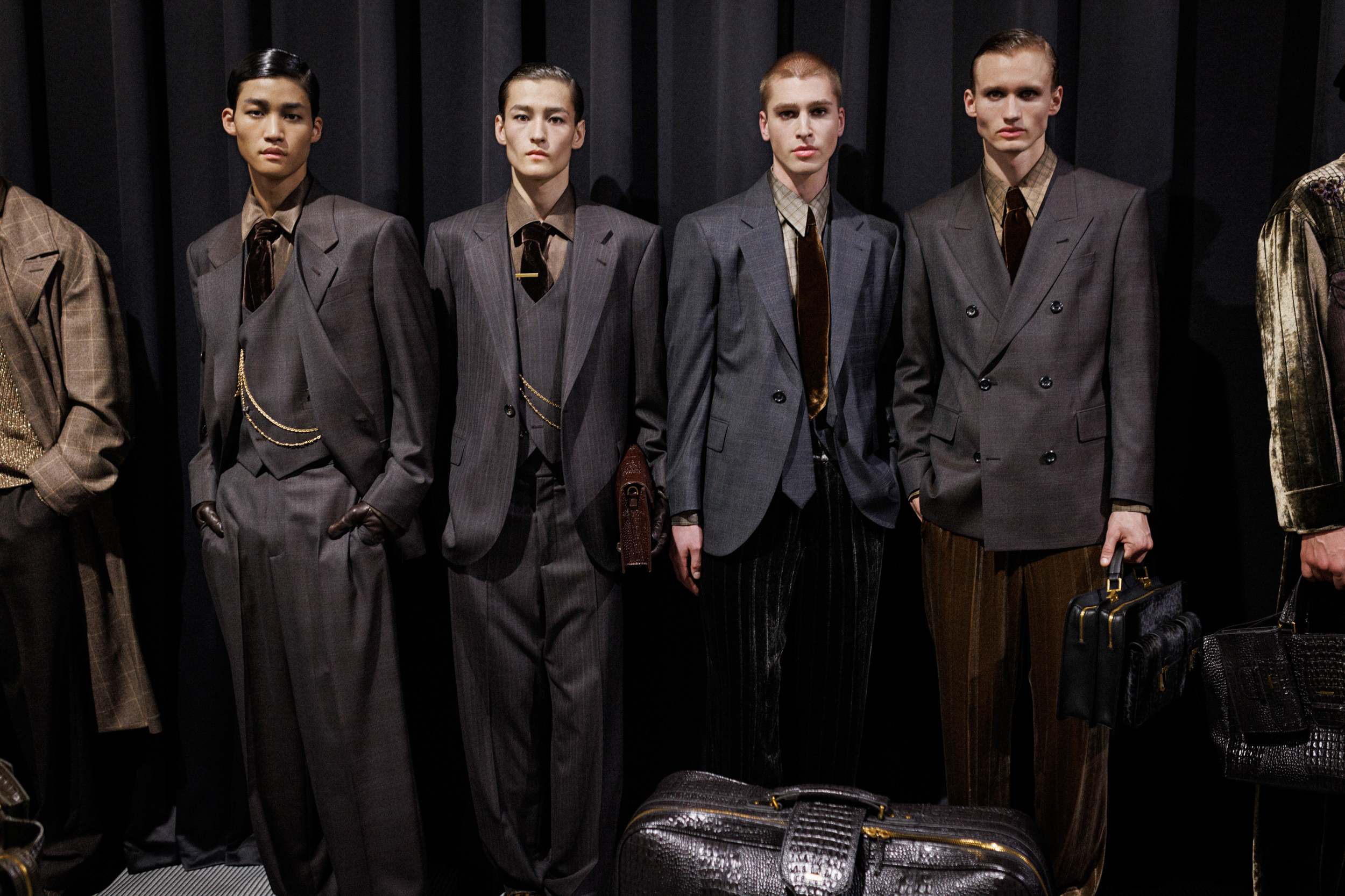 Emporio Armani Fall 2025 Men’s Fashion Show Backstage