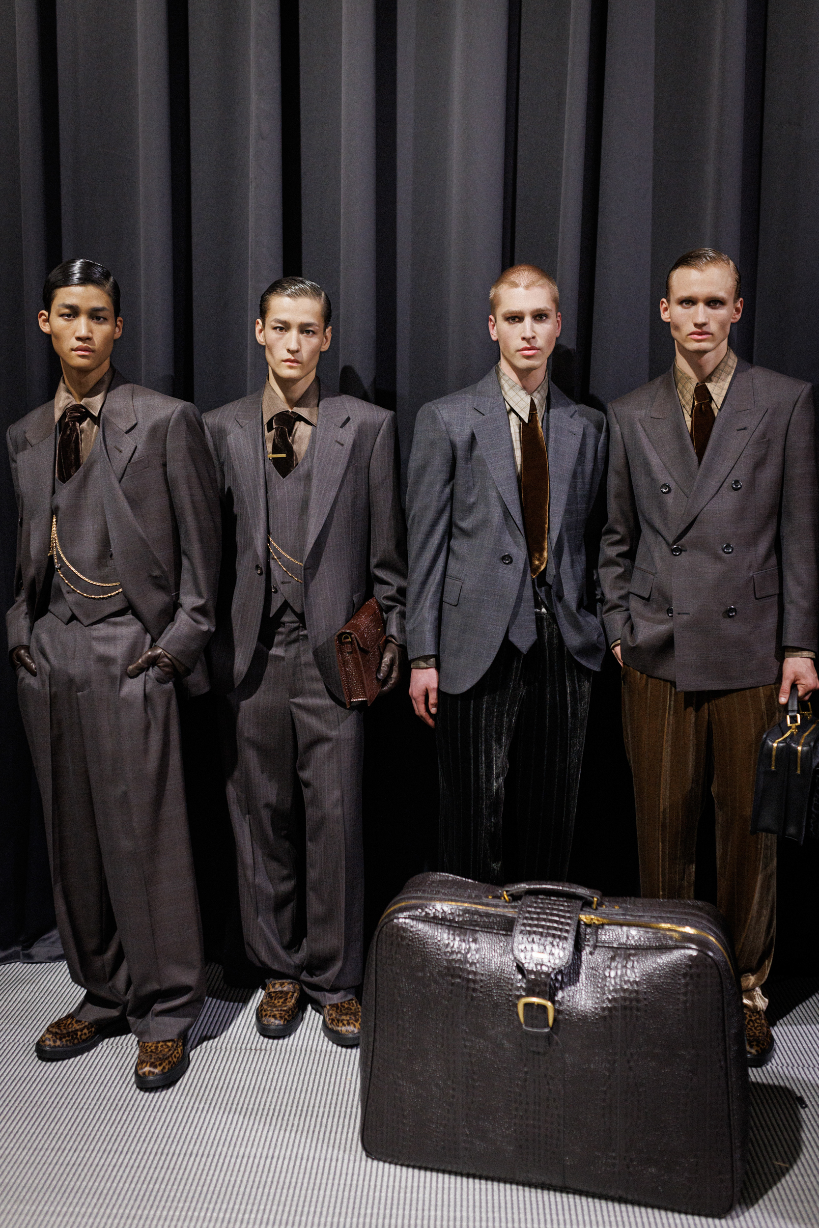 Emporio Armani Fall 2025 Men’s Fashion Show Backstage