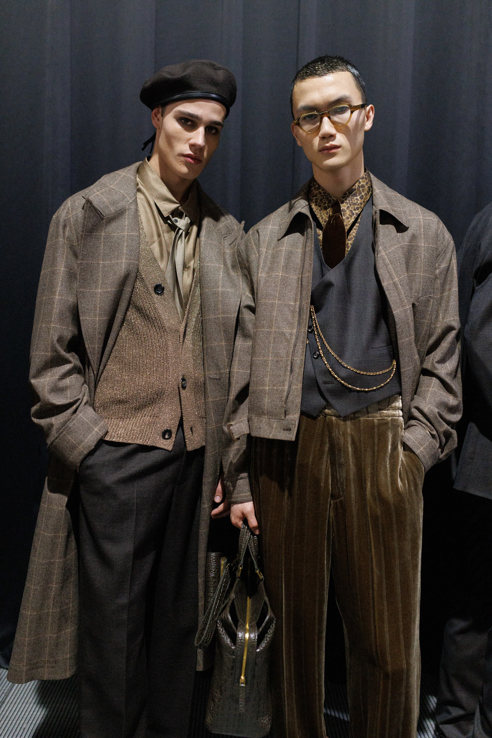 Emporio Armani Fall 2025 Men’s Fashion Show Backstage