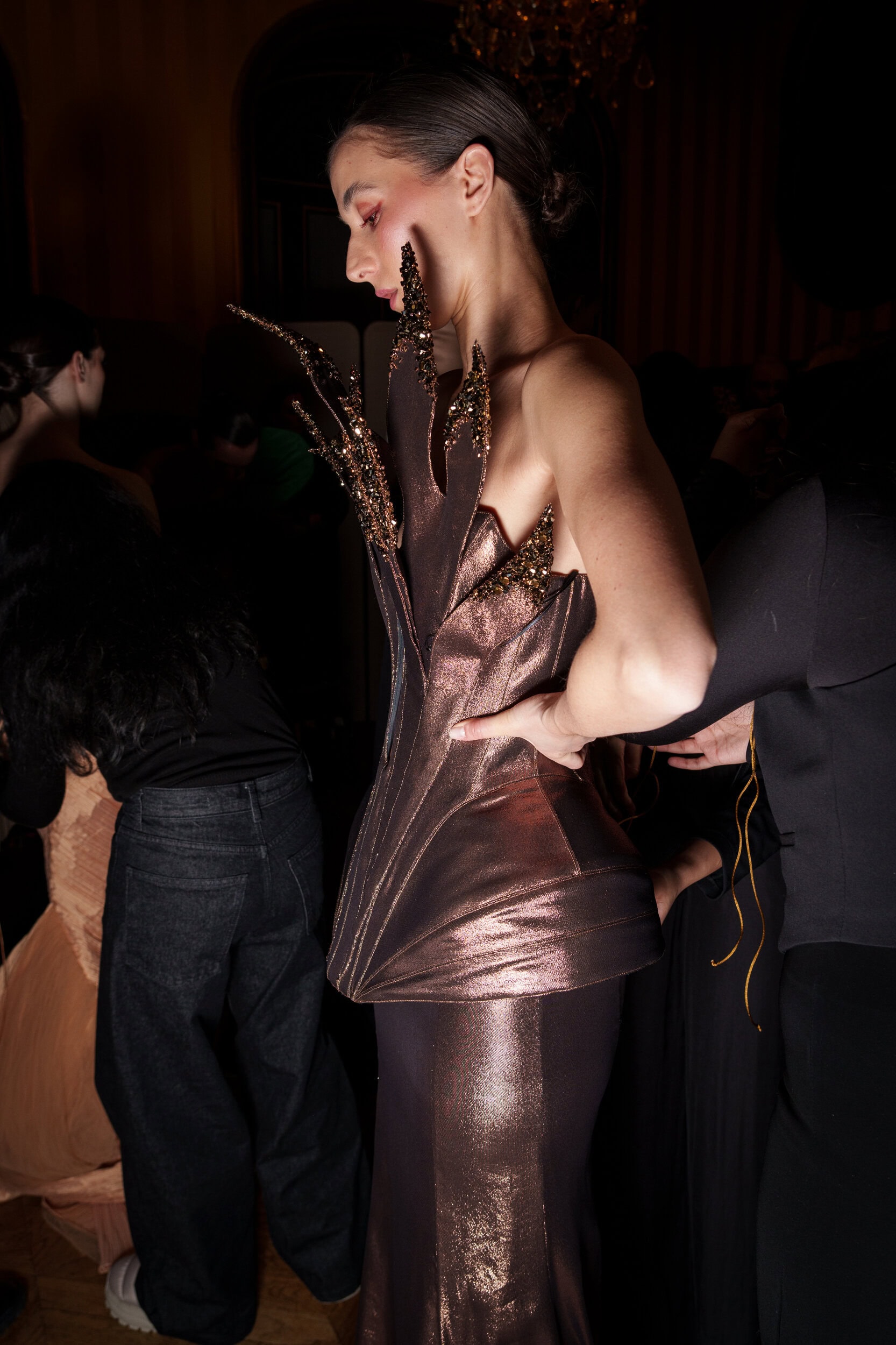 Lena Erziak Spring 2025 Couture Fashion Show Backstage