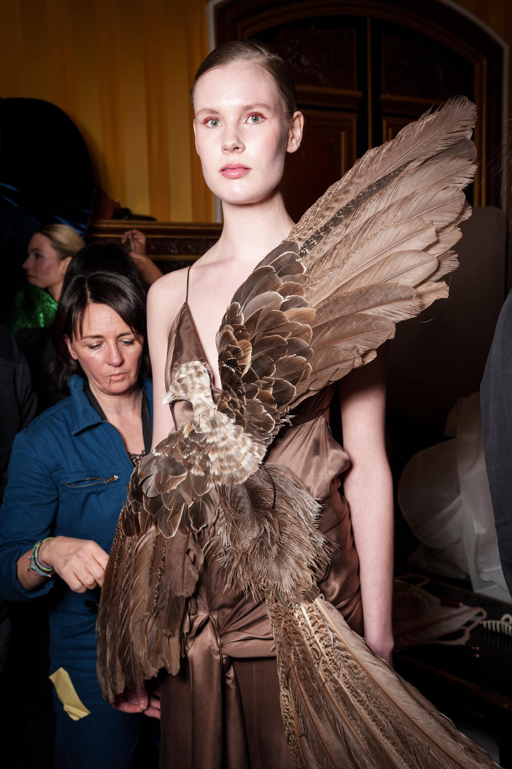 Lena Erziak Spring 2025 Couture Fashion Show Backstage