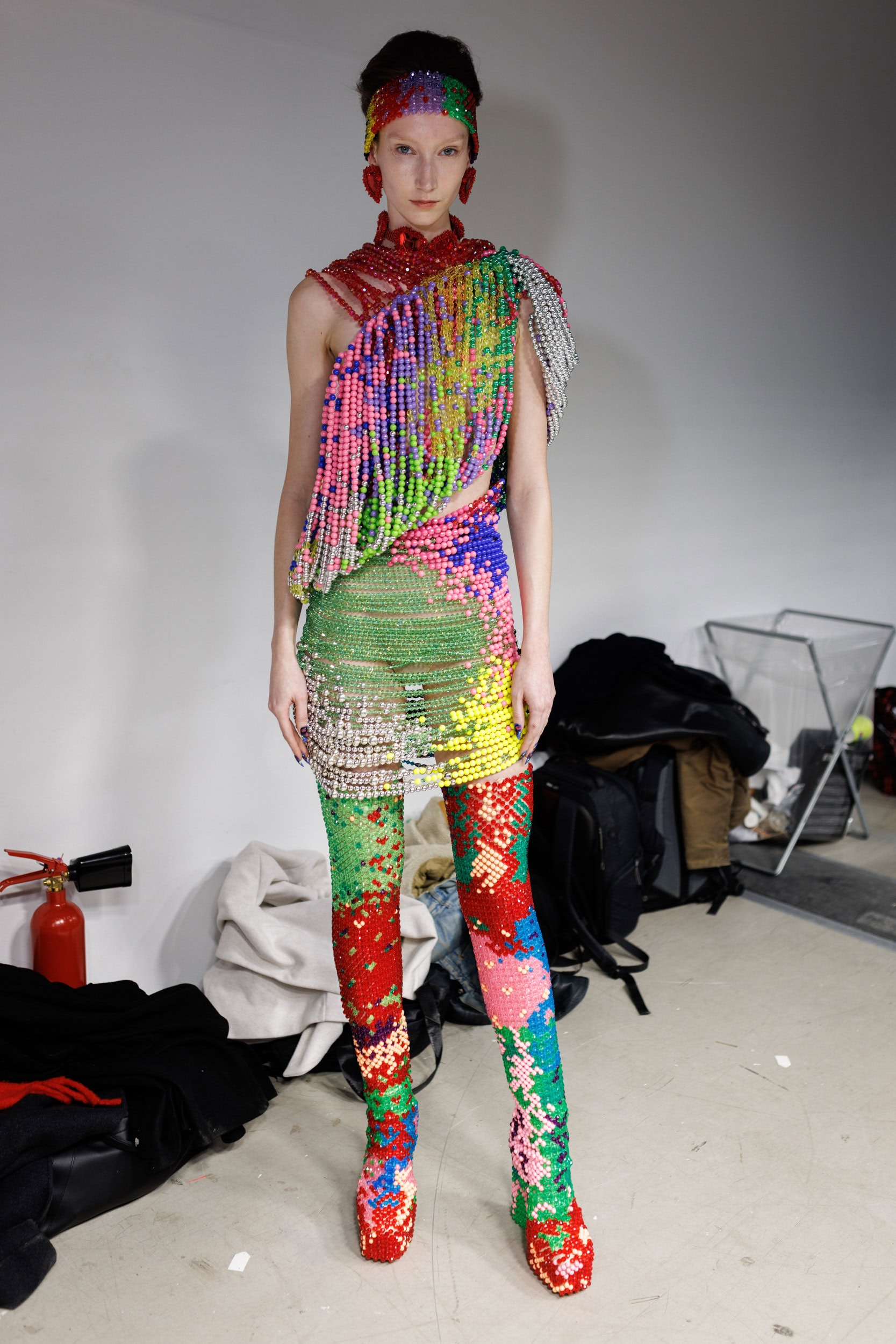 Germanier Spring 2025 Couture Fashion Show Backstage