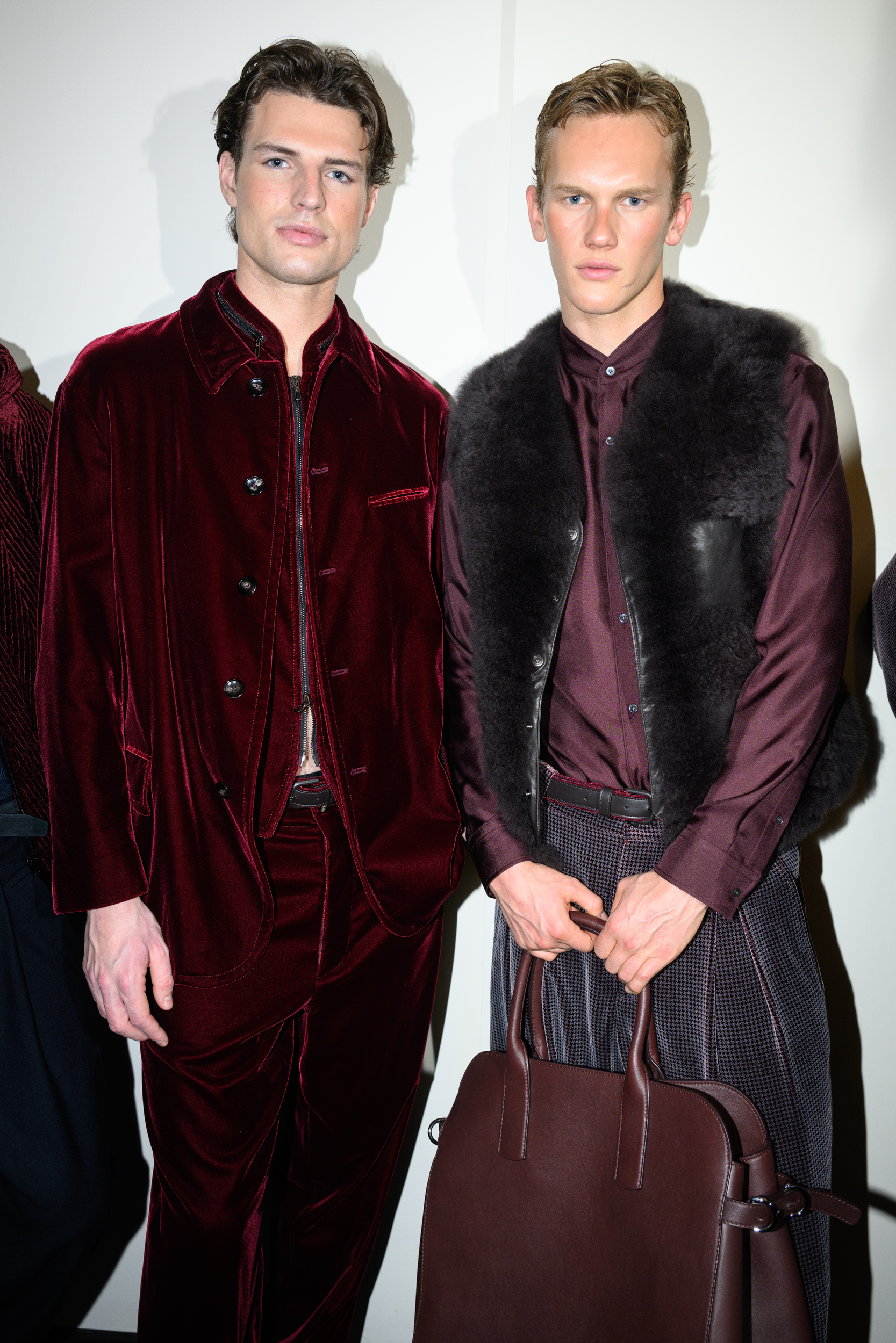 Giorgio Armani Fall 2025 Men’s Fashion Show Backstage