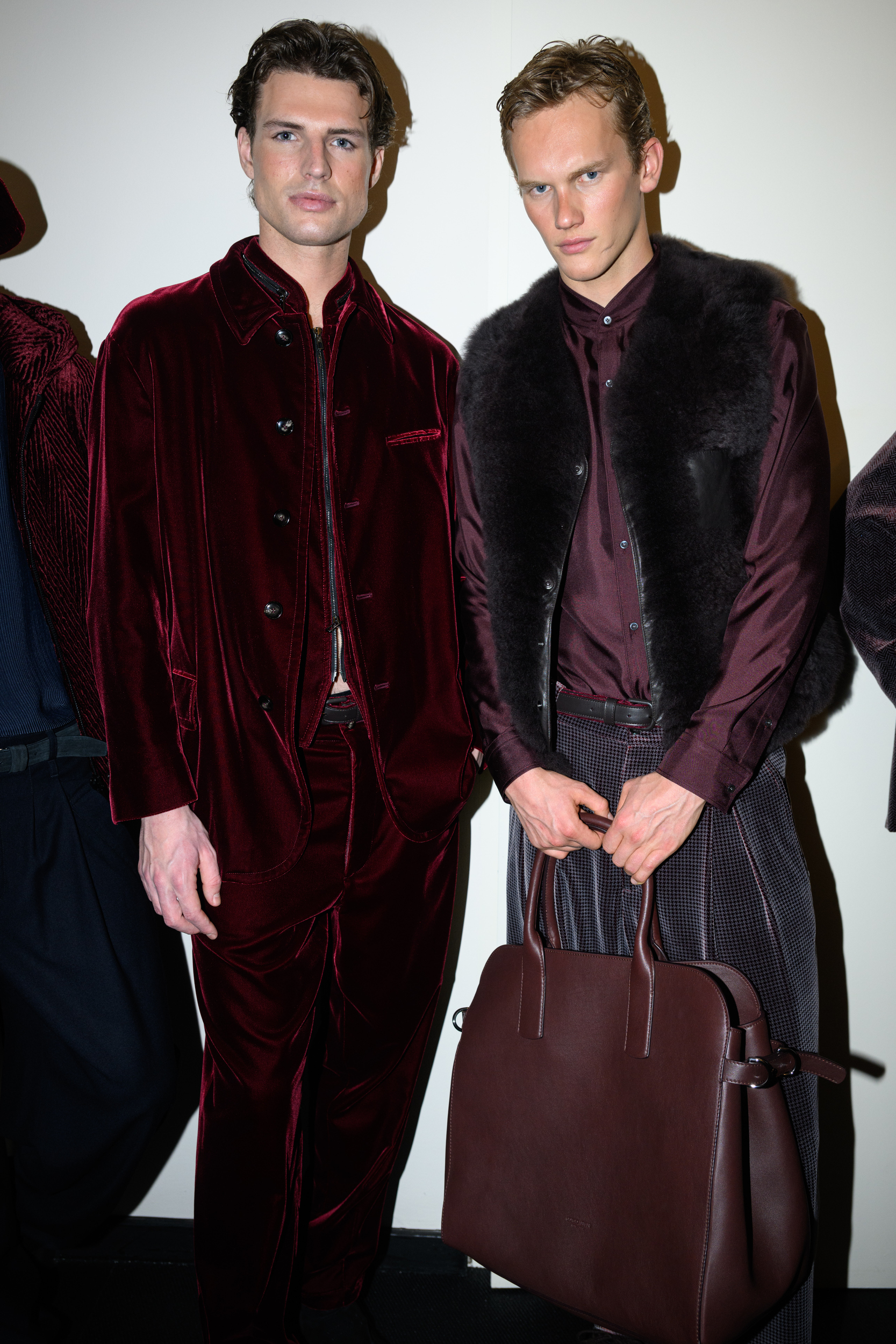 Giorgio Armani Fall 2025 Men’s Fashion Show Backstage