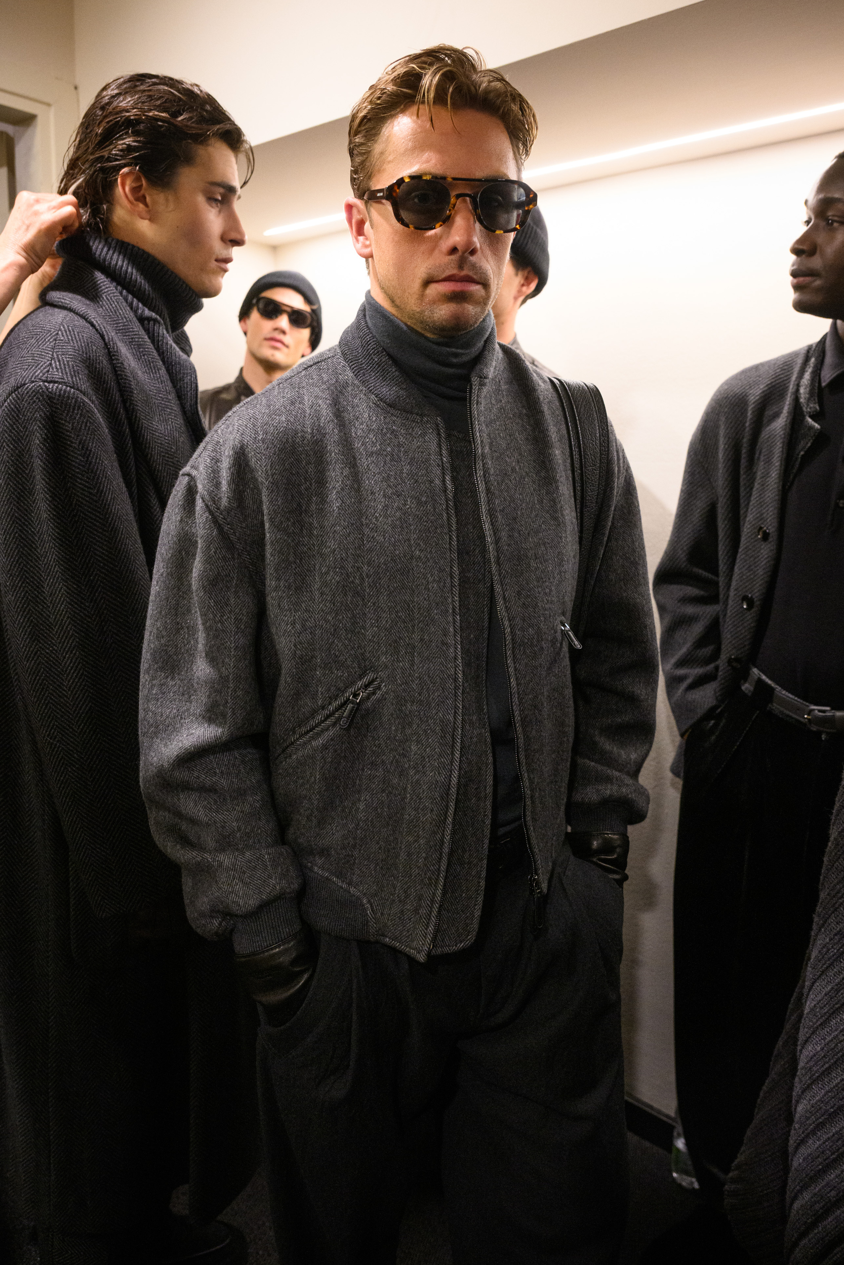 Giorgio Armani Fall 2025 Men’s Fashion Show Backstage