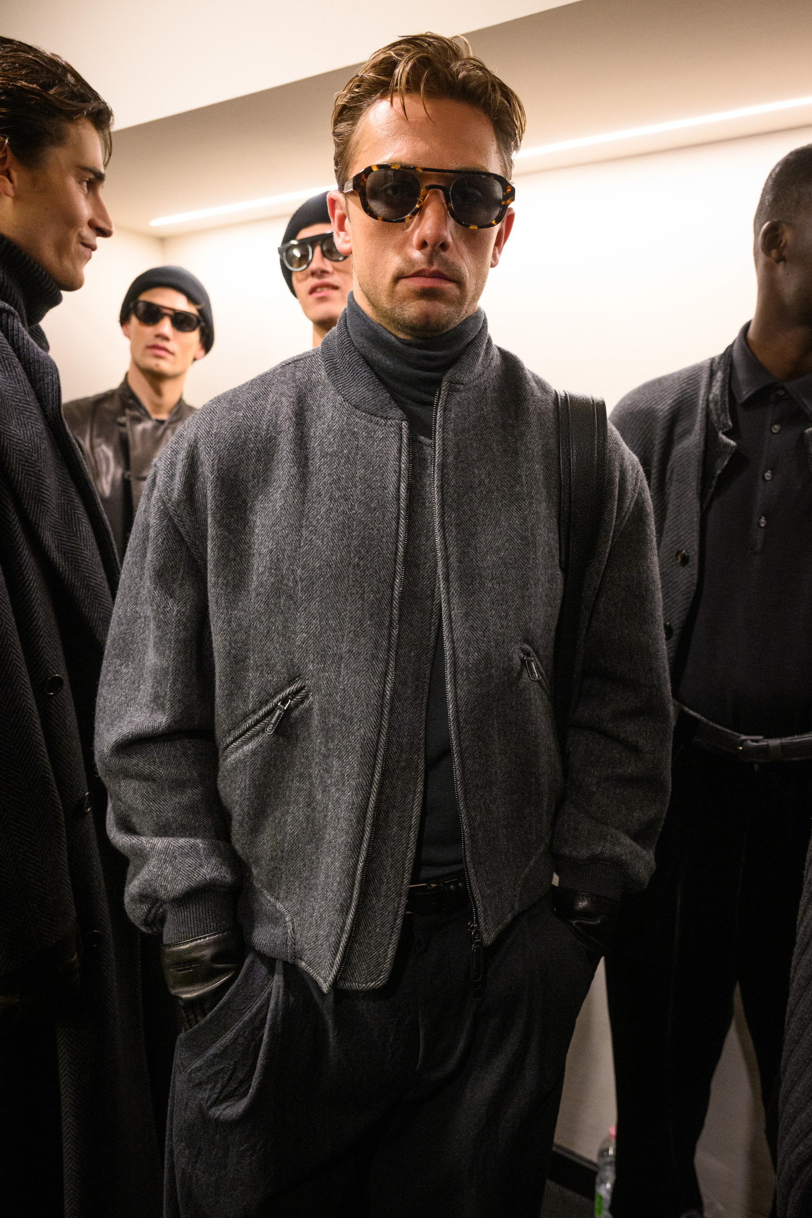 Giorgio Armani Fall 2025 Men’s Fashion Show Backstage