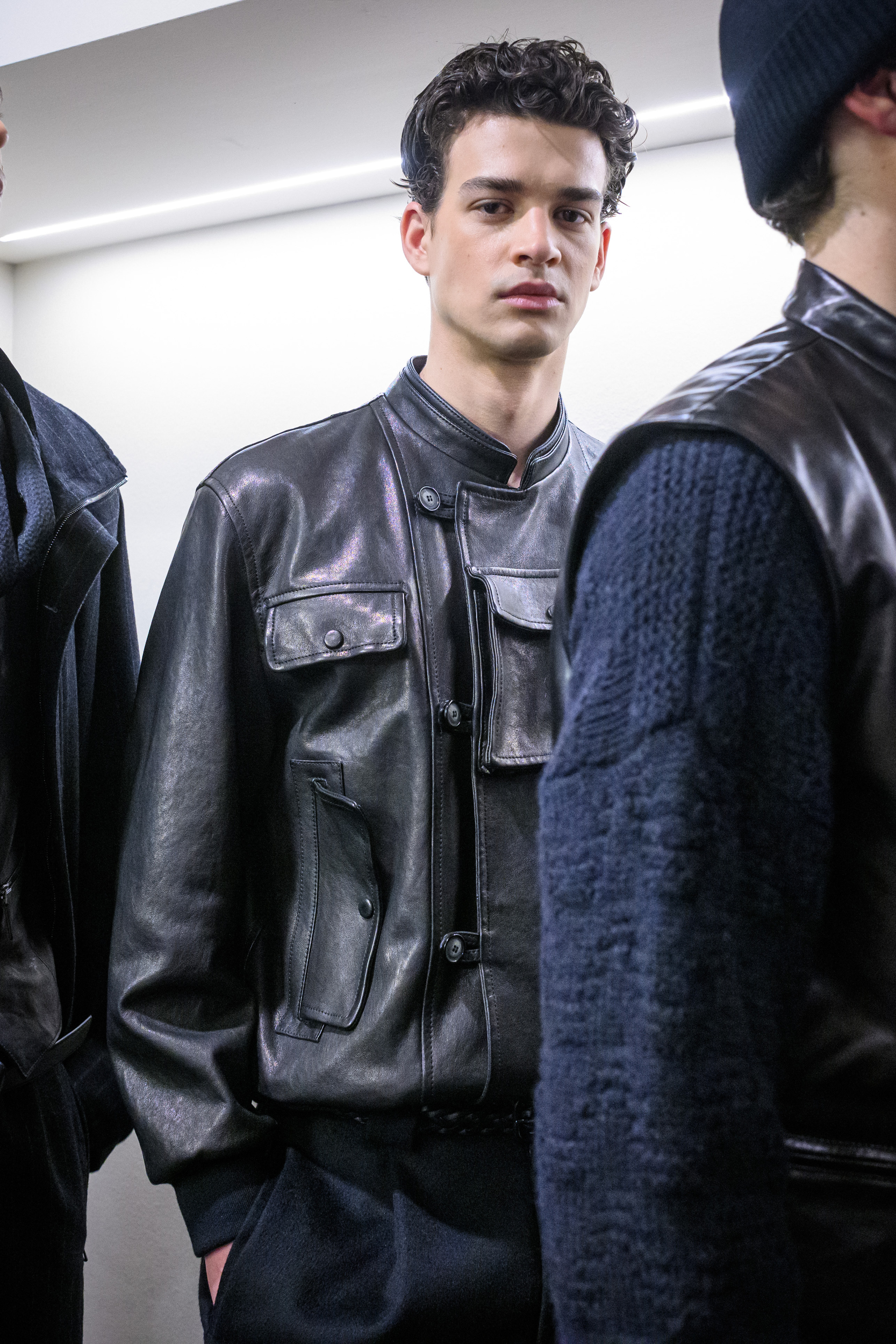 Giorgio Armani Fall 2025 Men’s Fashion Show Backstage