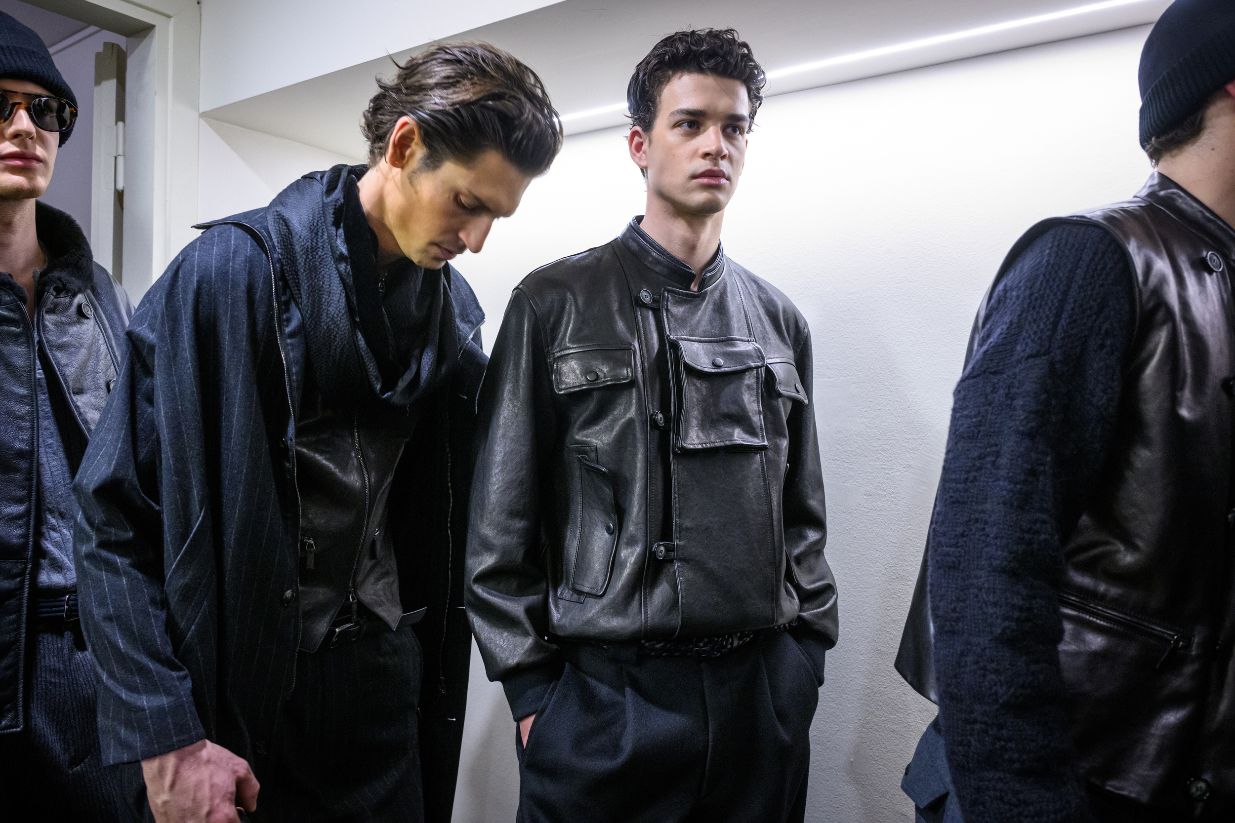 Giorgio Armani Fall 2025 Men’s Fashion Show Backstage