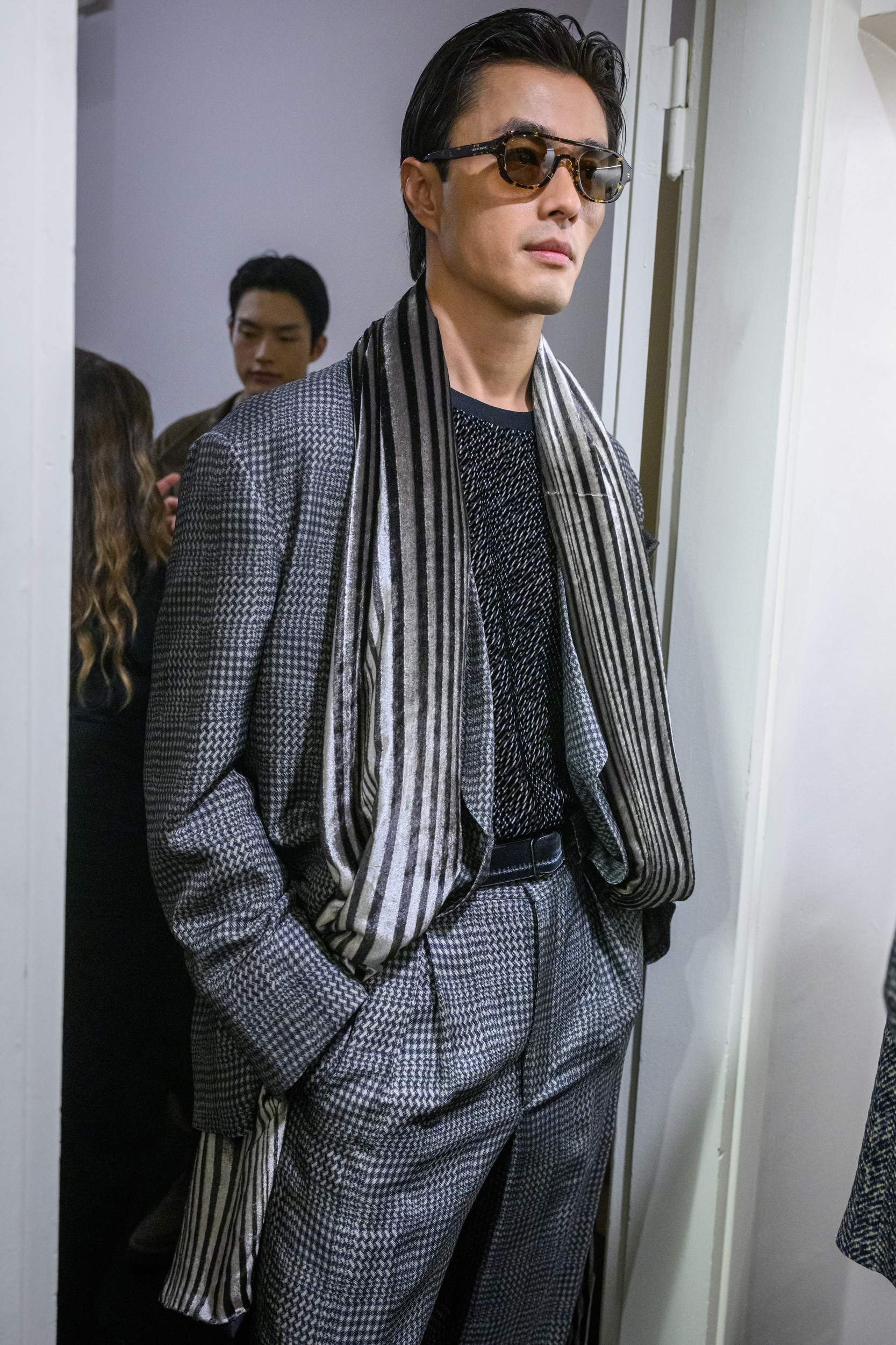 Giorgio Armani Fall 2025 Men’s Fashion Show Backstage