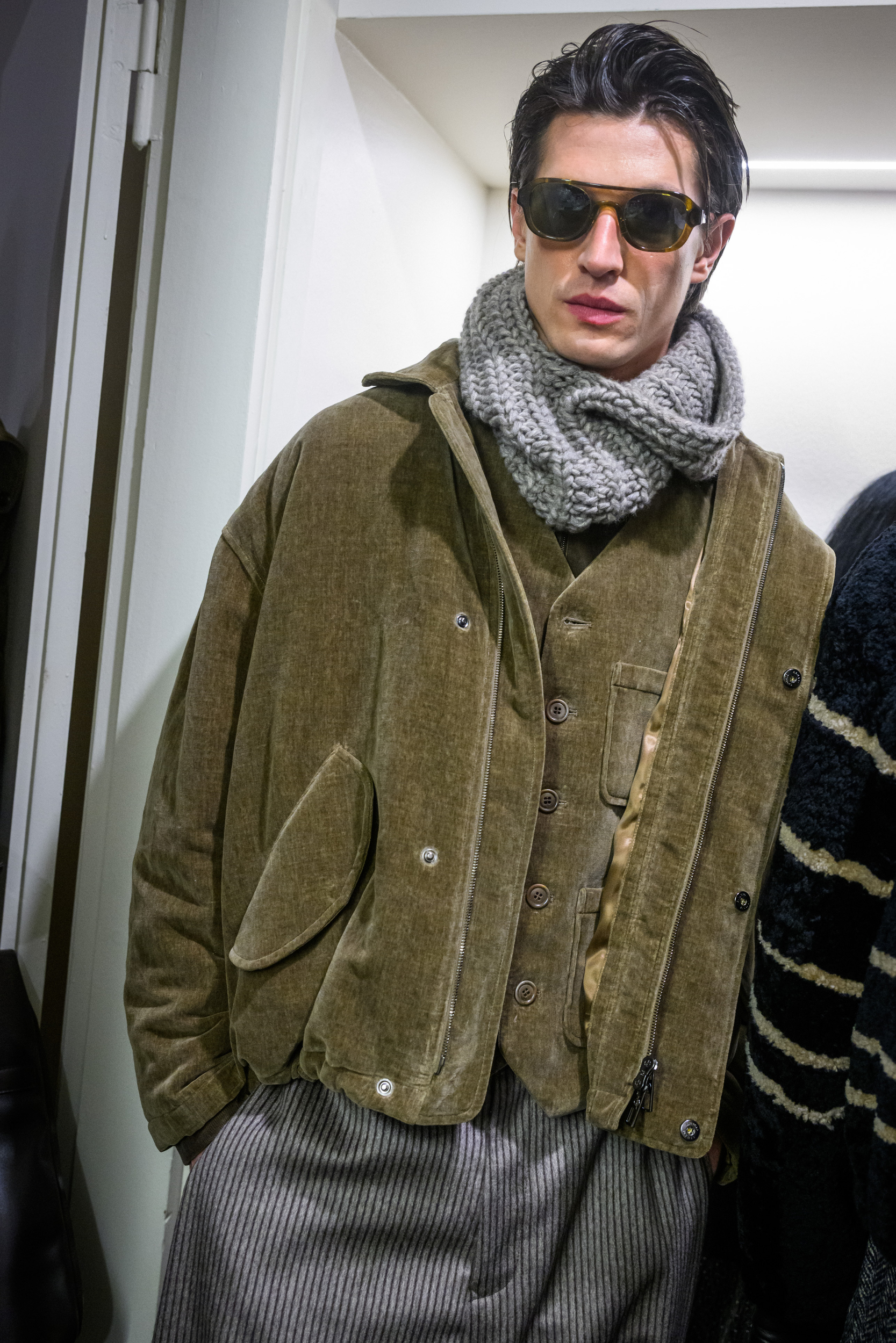 Giorgio Armani Fall 2025 Men’s Fashion Show Backstage