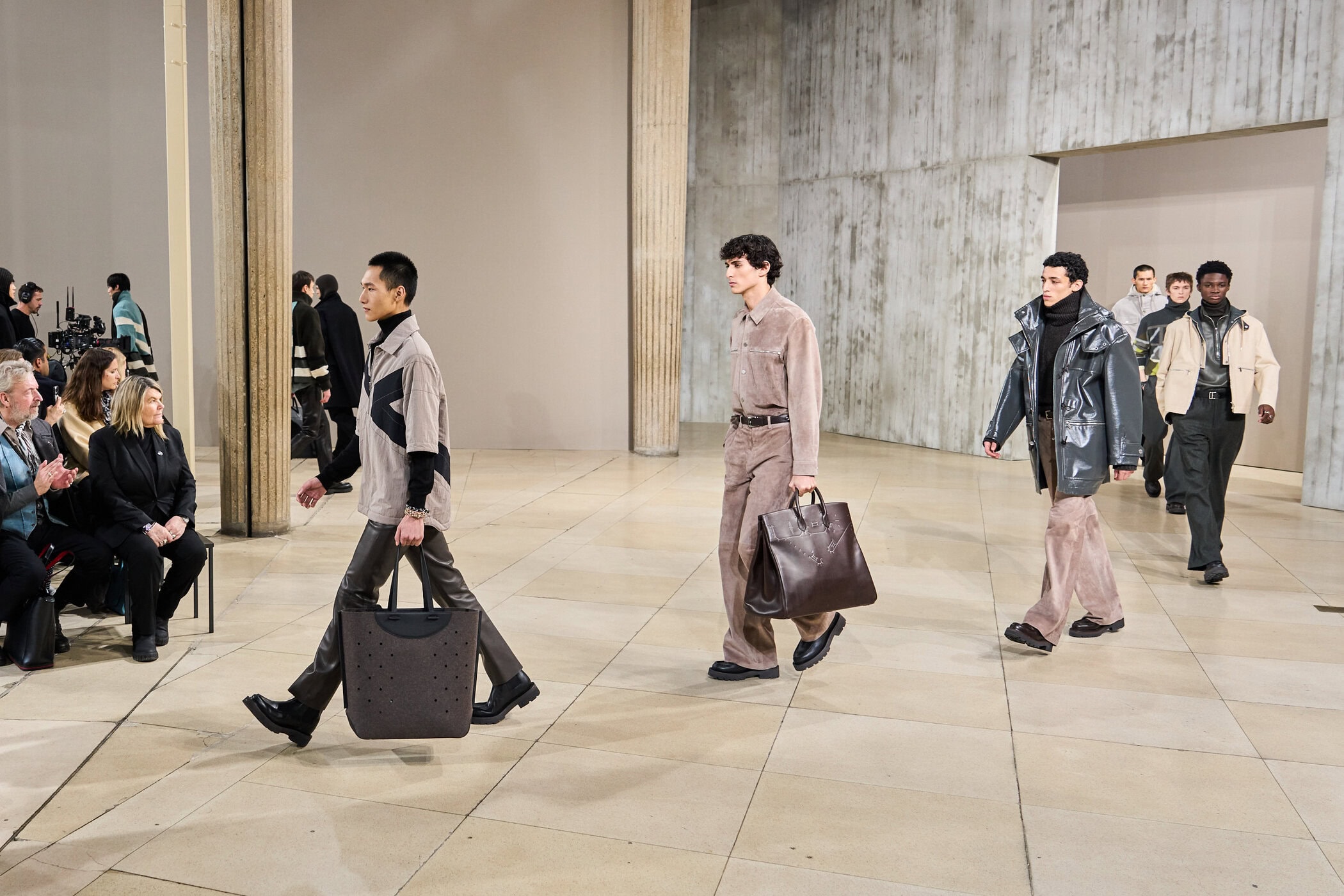 Hermes Fall 2025 Men’s Fashion Show Atmosphere