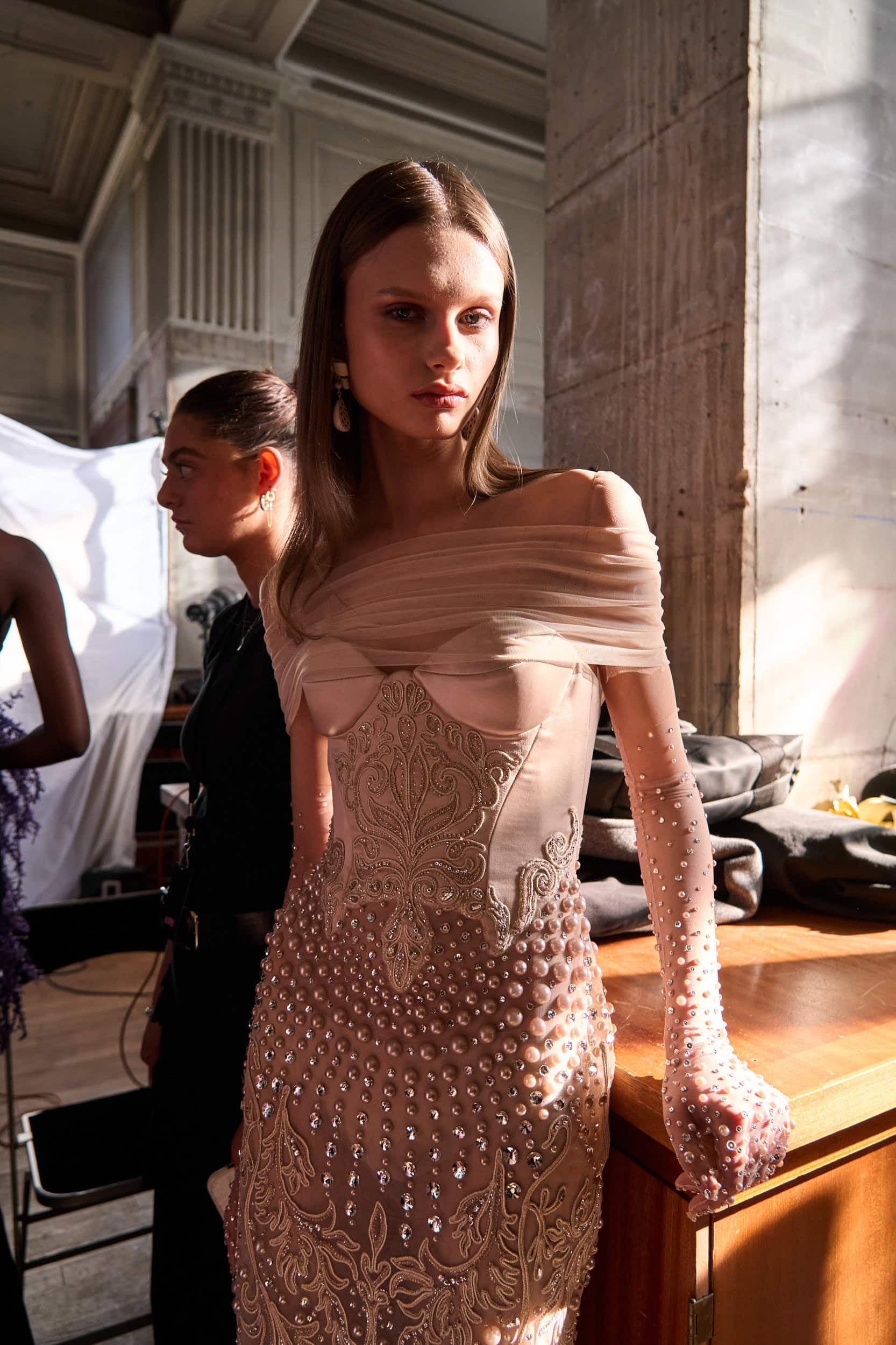 Georges Hobeika Spring 2025 Couture Fashion Show Backstage