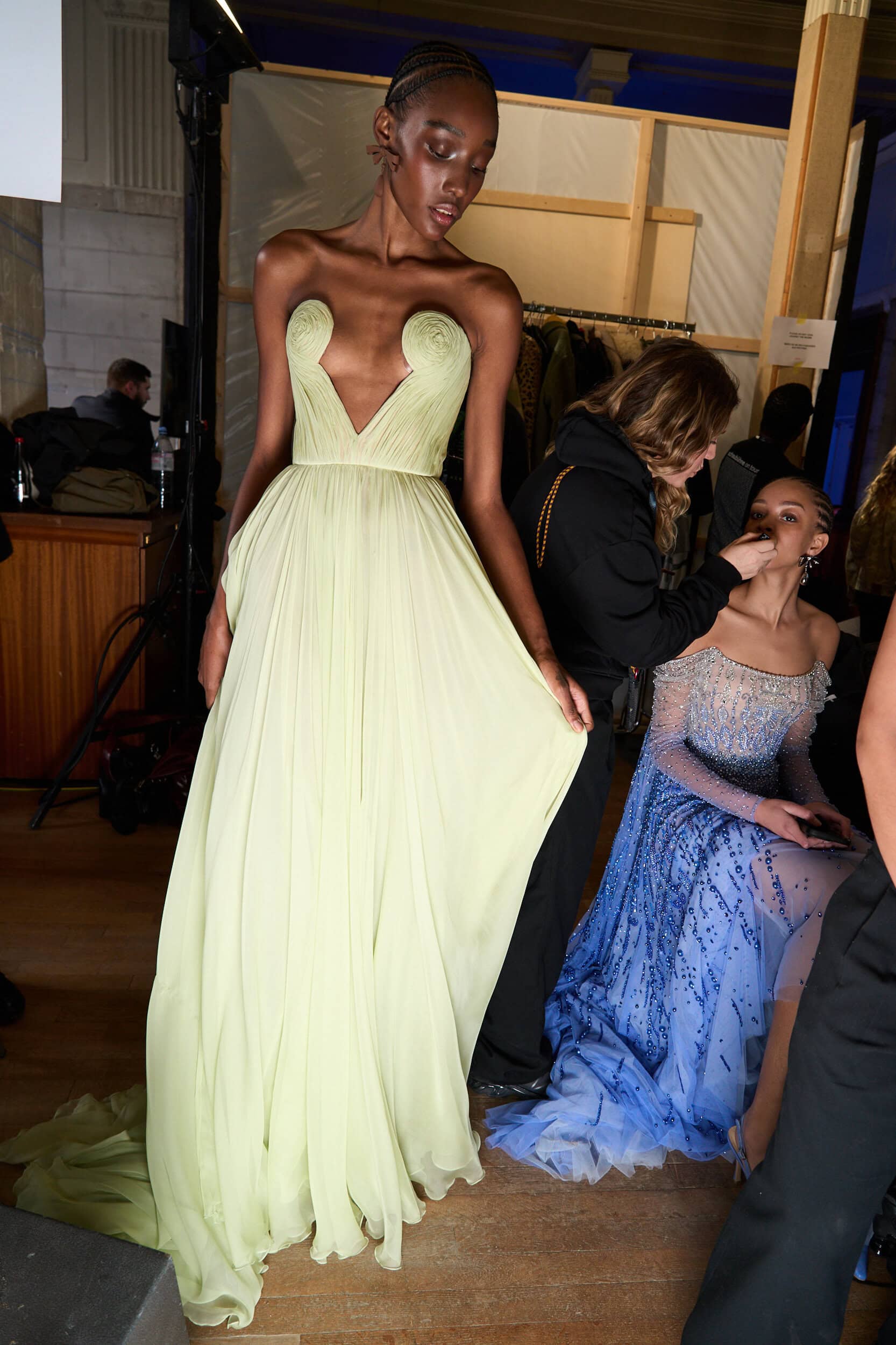 Georges Hobeika Spring 2025 Couture Fashion Show Backstage