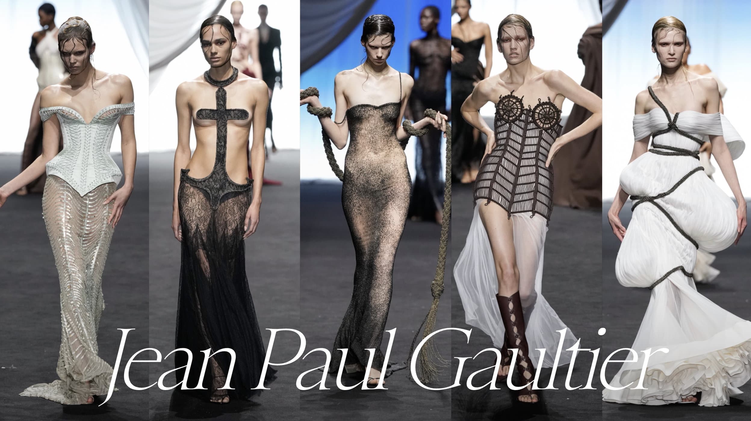 Jean Paul Gaultier Spring 2025 Couture Fashion Show grid