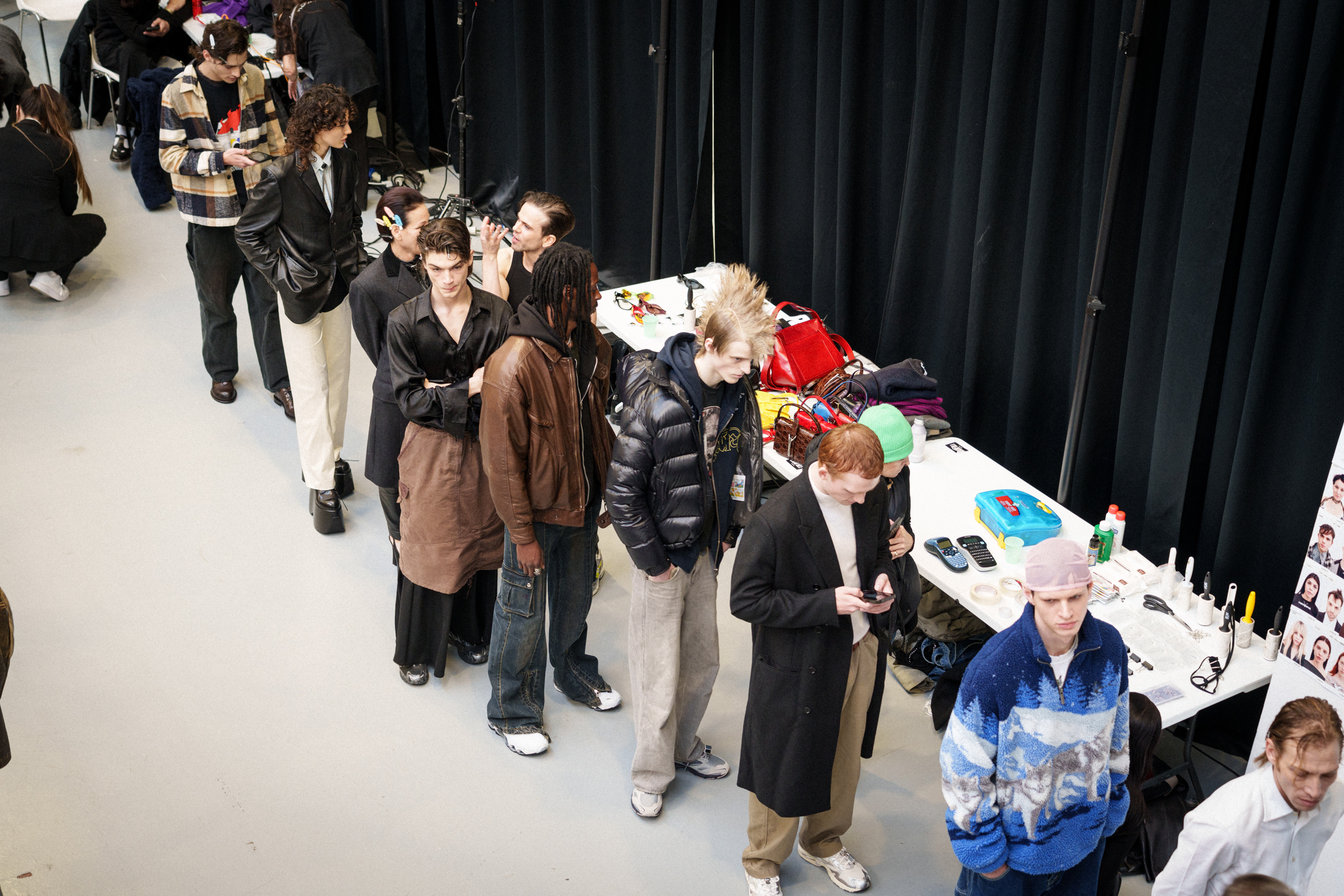 Jordanluca Fall 2025 Men’s Fashion Show Backstage