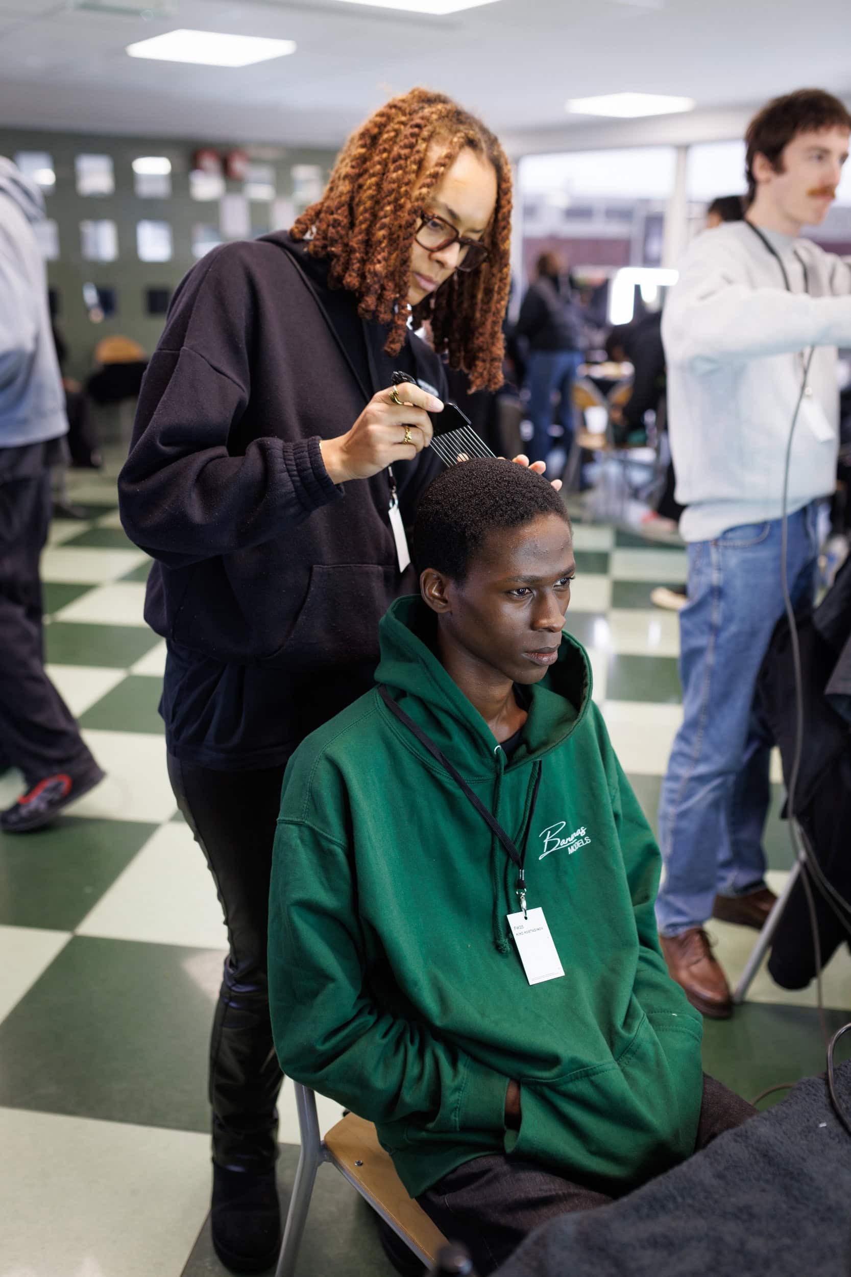 Kiko Kostadinov Fall 2025 Men’s Fashion Show Backstage