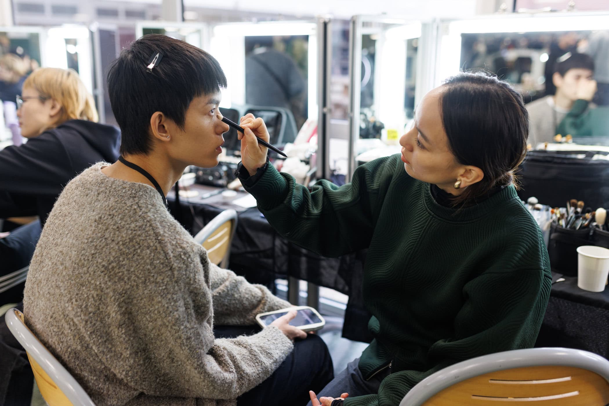 Kiko Kostadinov Fall 2025 Men’s Fashion Show Backstage