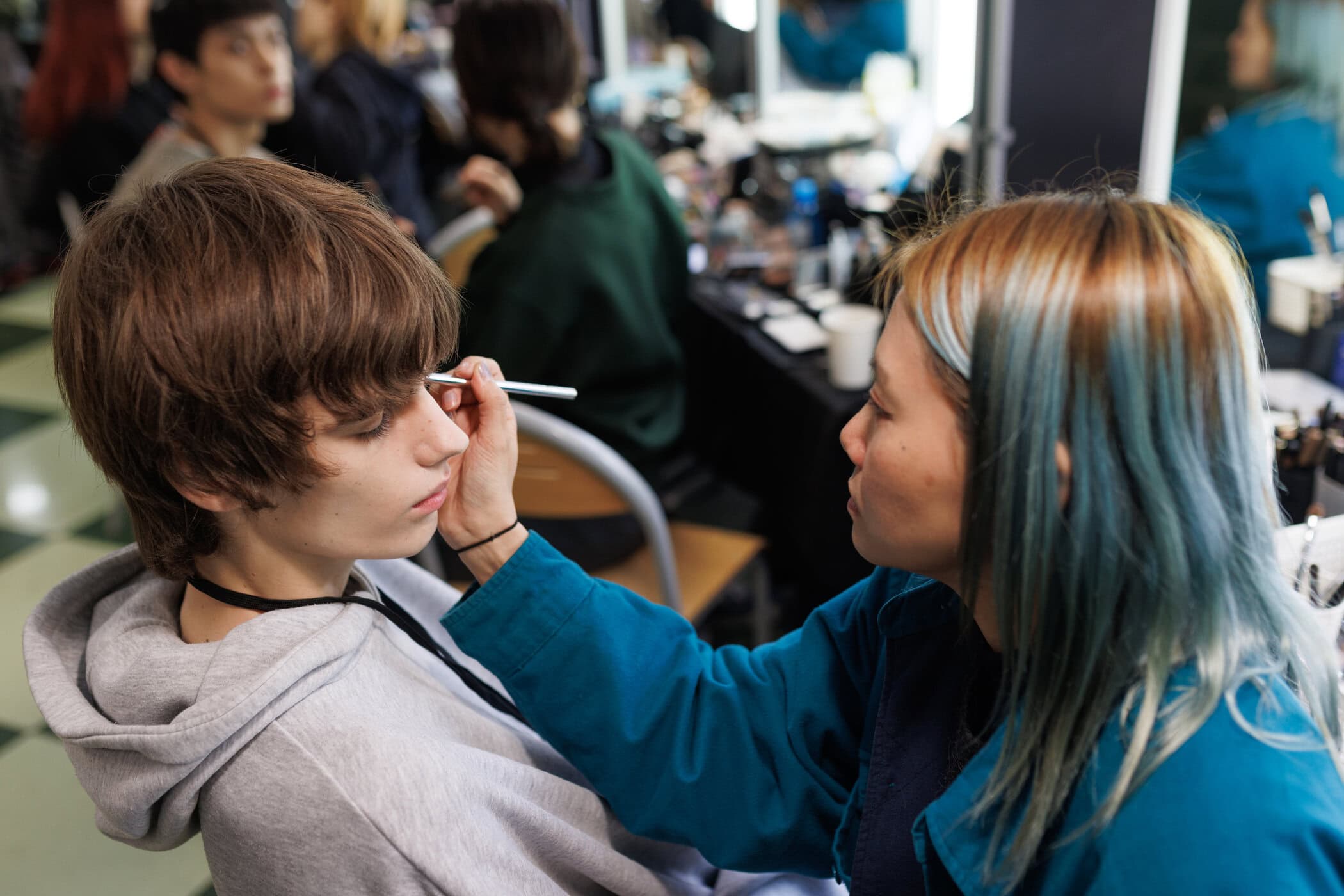 Kiko Kostadinov Fall 2025 Men’s Fashion Show Backstage