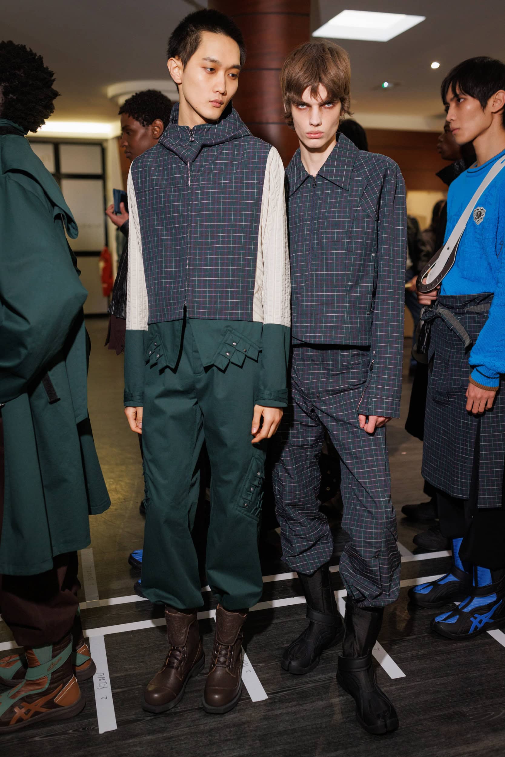 Kiko Kostadinov Fall 2025 Men’s Fashion Show Backstage