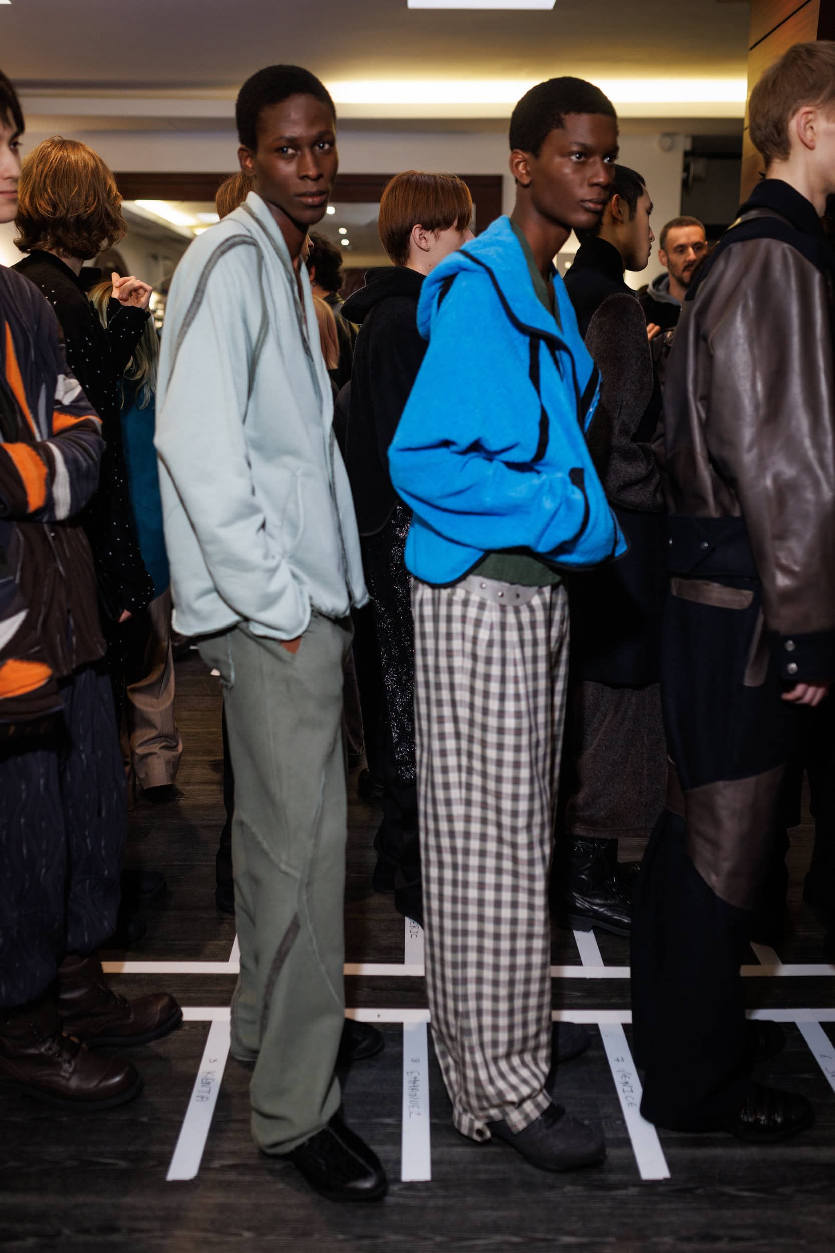 Kiko Kostadinov Fall 2025 Men’s Fashion Show Backstage