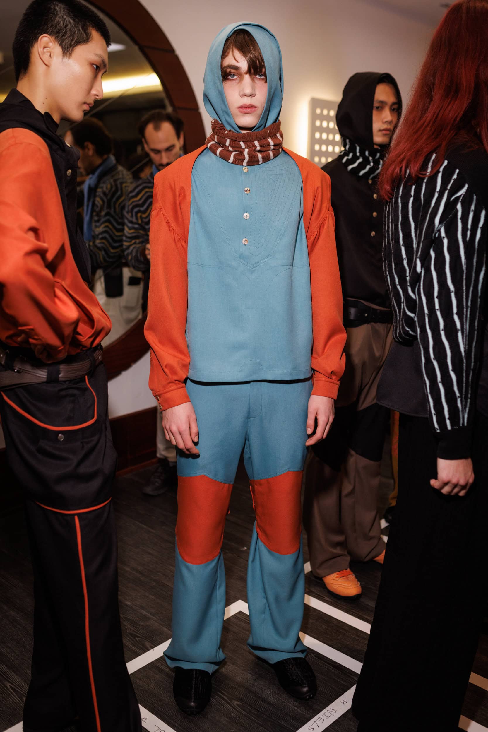 Kiko Kostadinov Fall 2025 Men’s Fashion Show Backstage