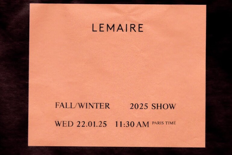 Watch Lemaire's Fall 2025 Men's Fashion Show