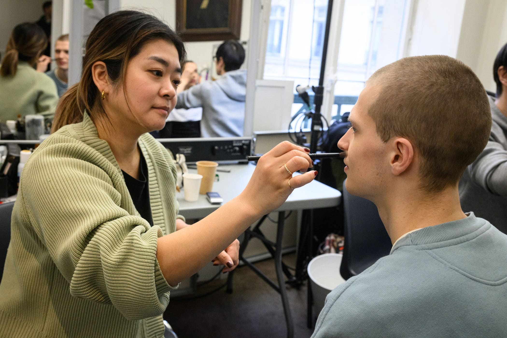 White Mountaineering Fall 2025 Men’s Fashion Show Backstage