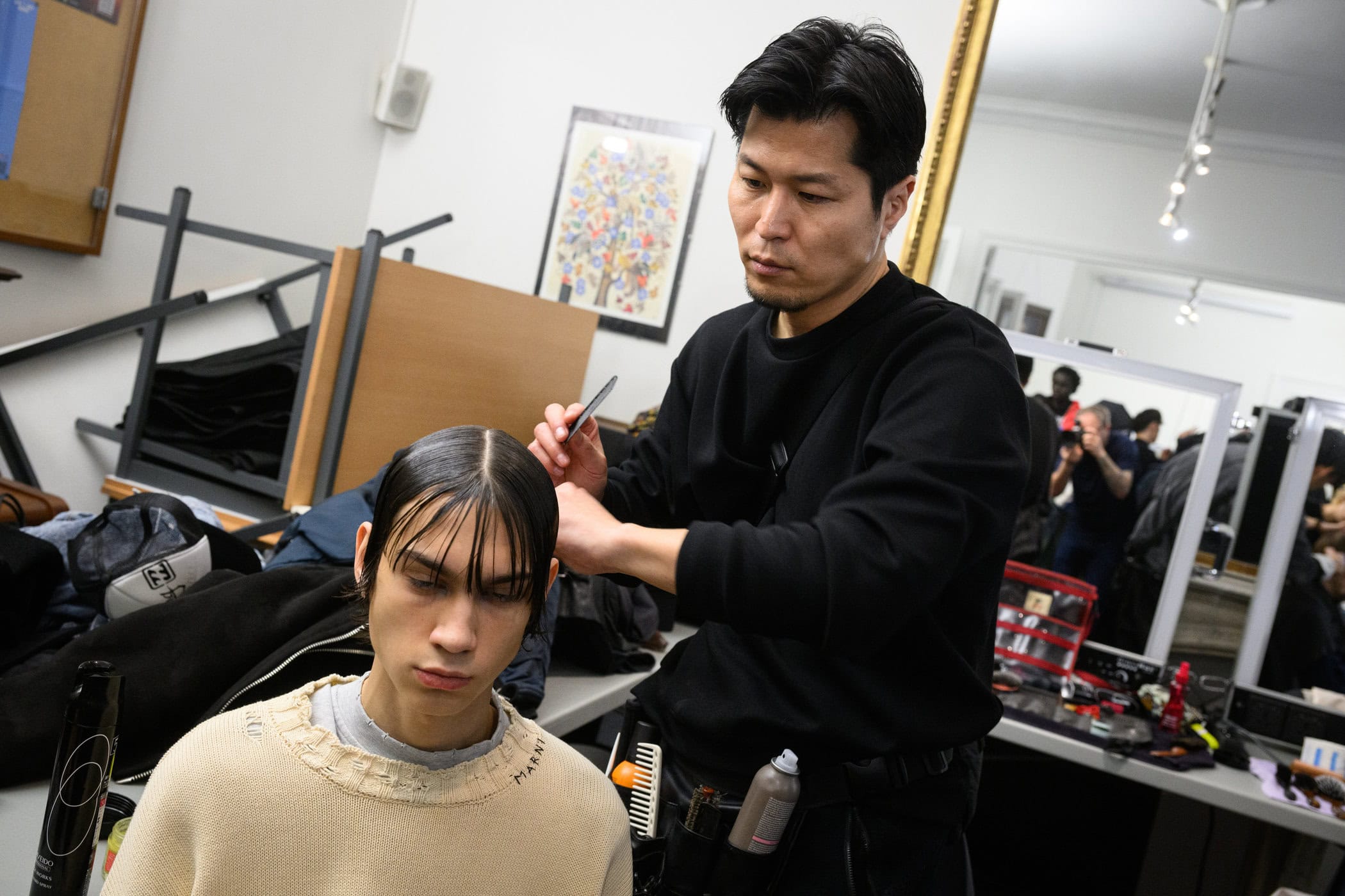 White Mountaineering Fall 2025 Men’s Fashion Show Backstage