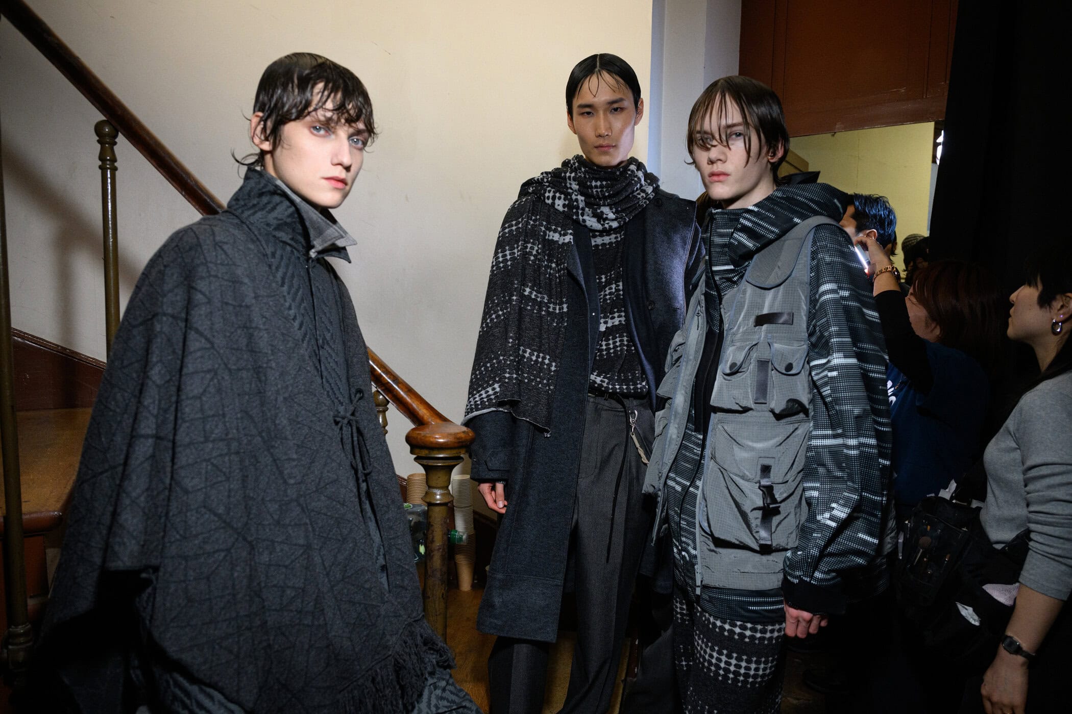 White Mountaineering Fall 2025 Men’s Fashion Show Backstage