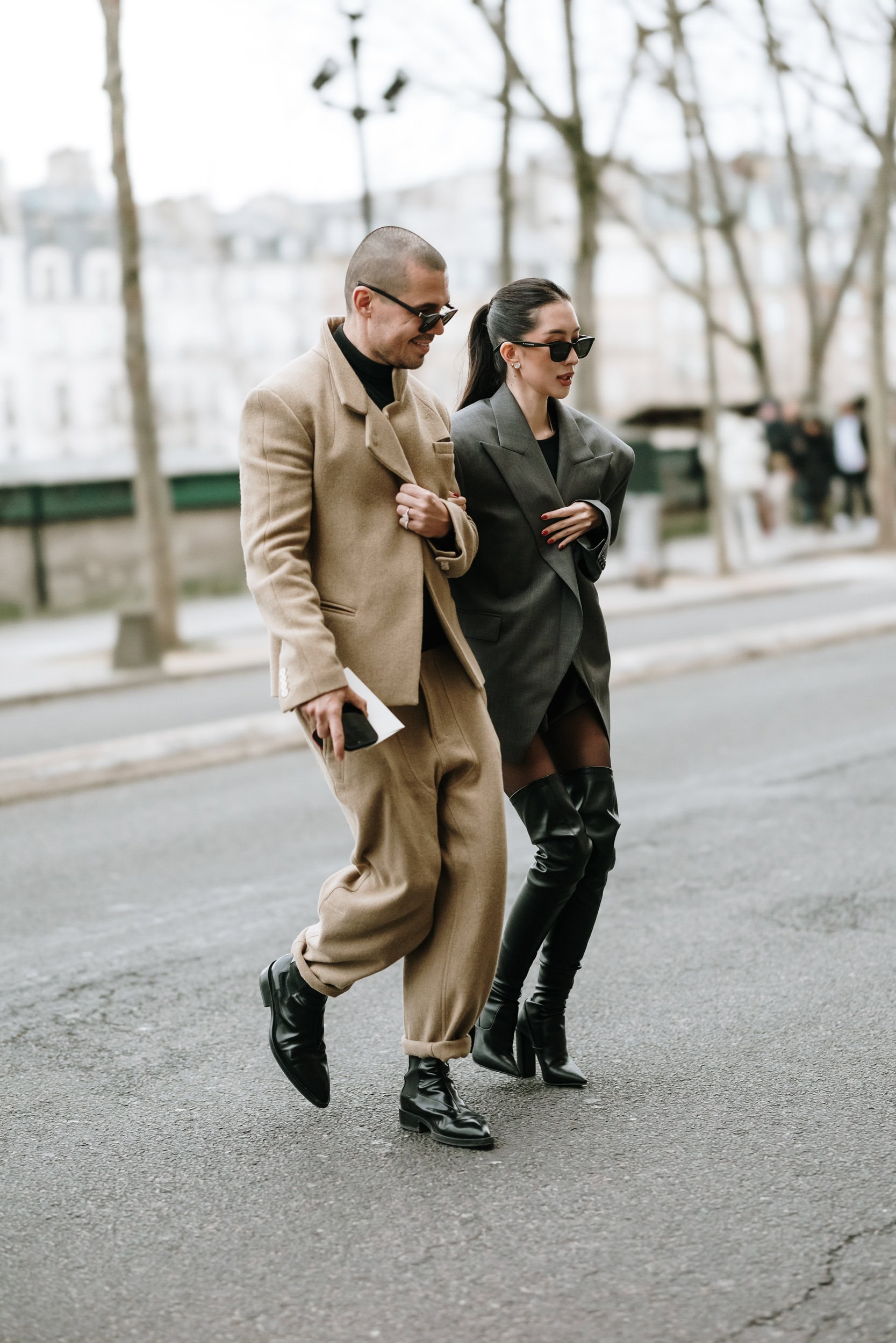 Paris Couture Street Style Spring 2025 Shows